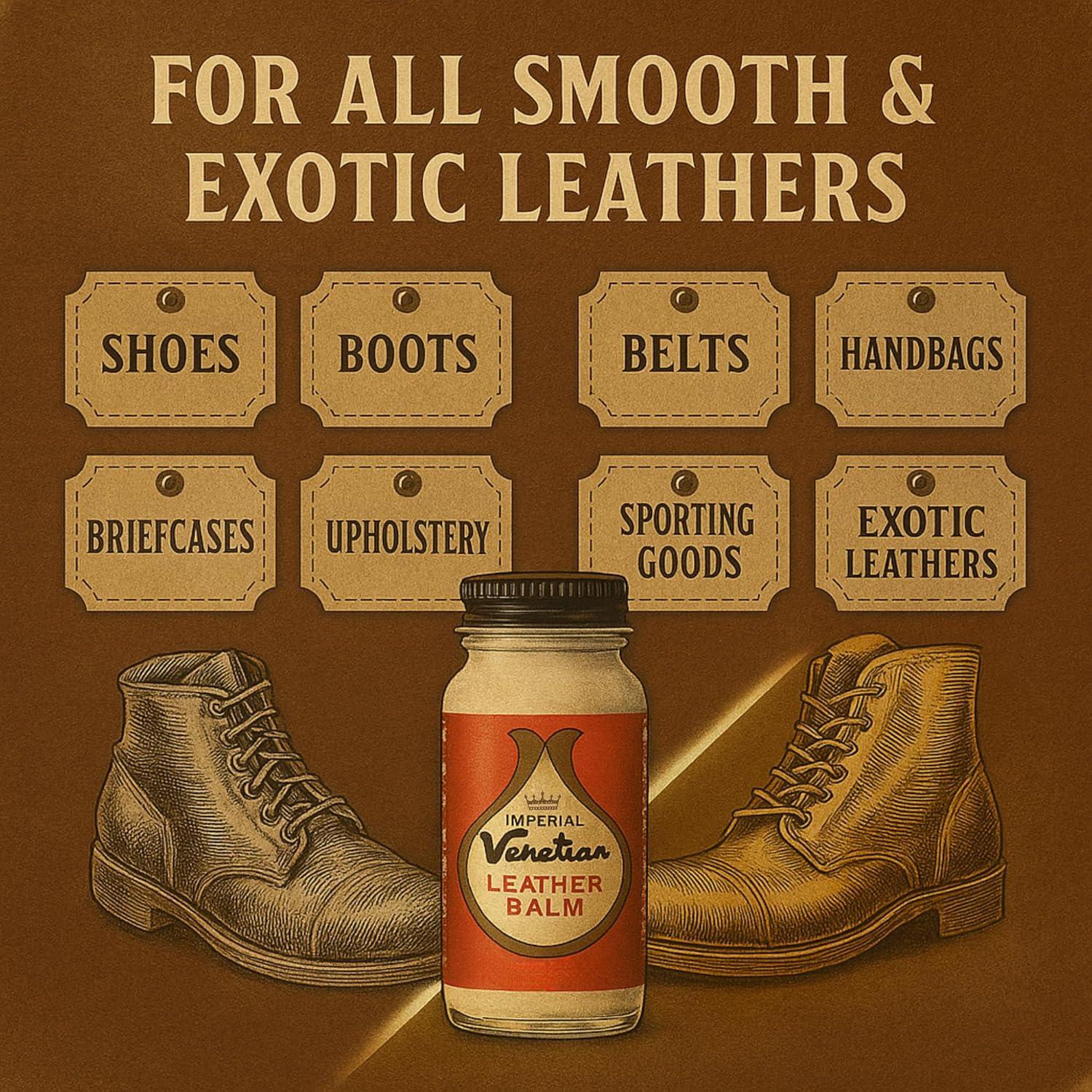 Bálsamo de Cuero Neutral Venetian 113g - Acondicionador y Protector