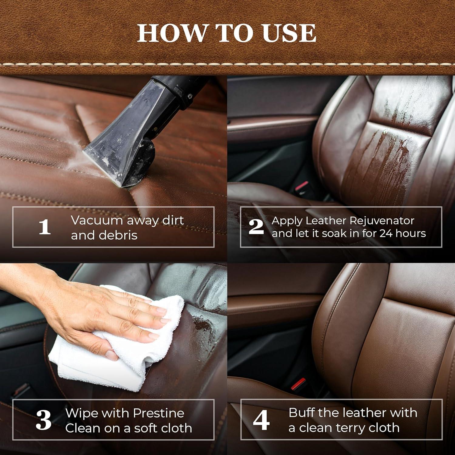 Limpieza Prestine Leatherique 16 oz - Limpiador de Cuero Premium