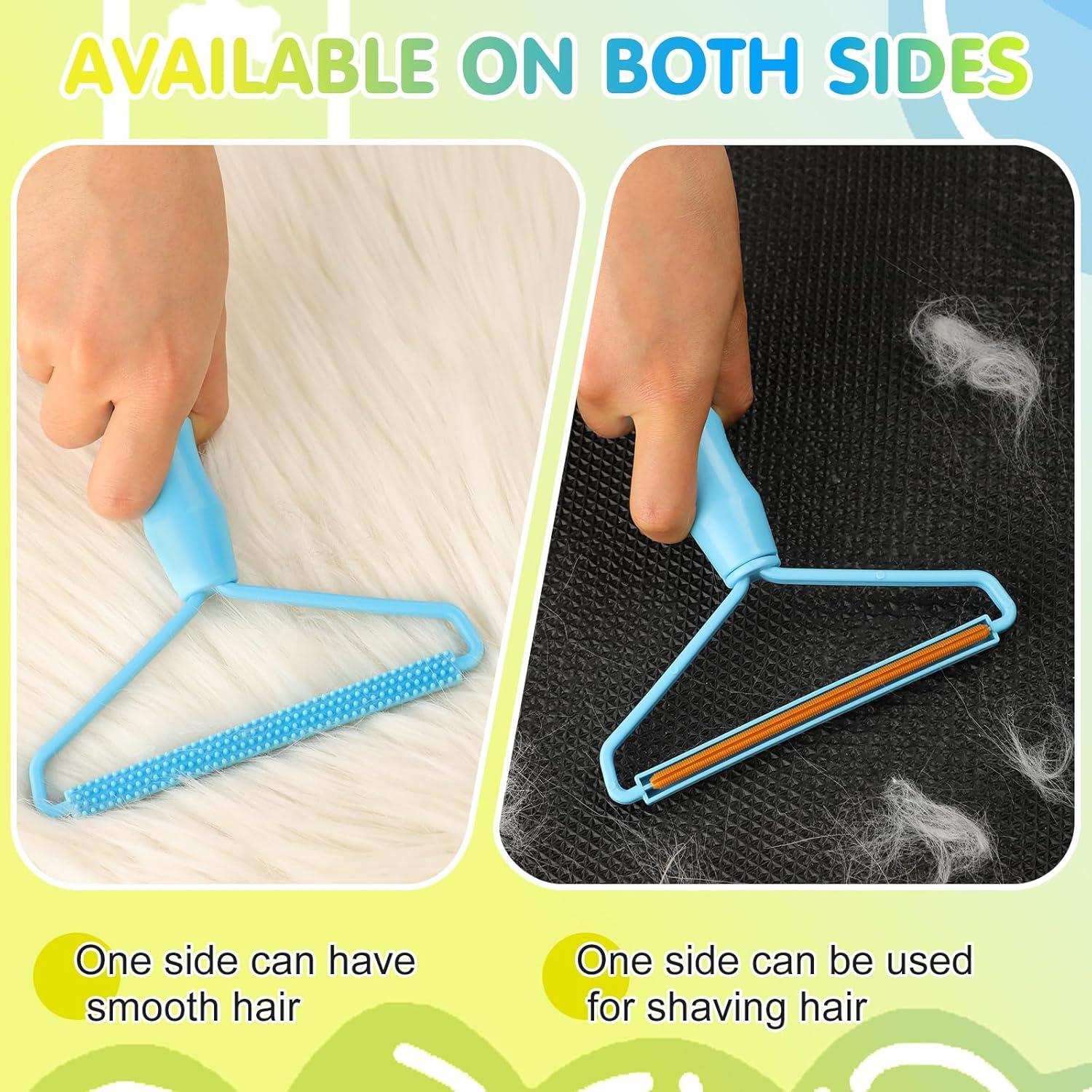 Juego Quitapelos para Mascotas Honeydak - 2 Cepillos Silicona y 1 Raspador