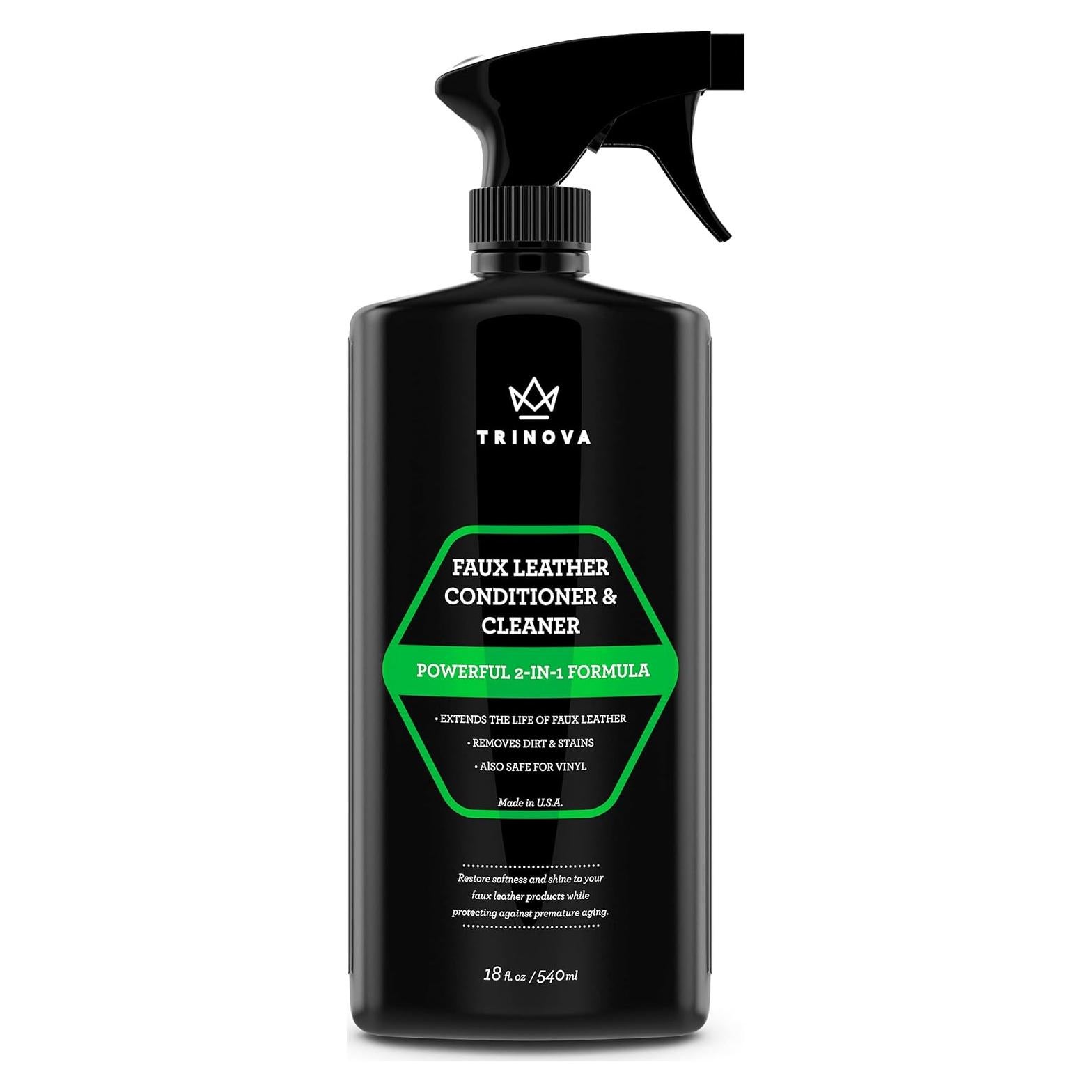Limpiador y Acondicionador de Cuero Sintético TriNova 532 ml - Protección y Restauración