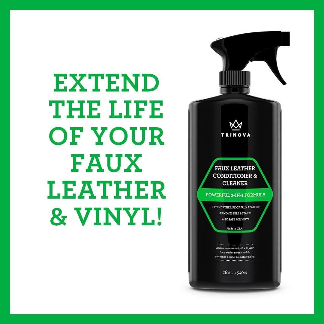 Limpiador y Acondicionador de Cuero Sintético TriNova 532 ml - Protección y Restauración