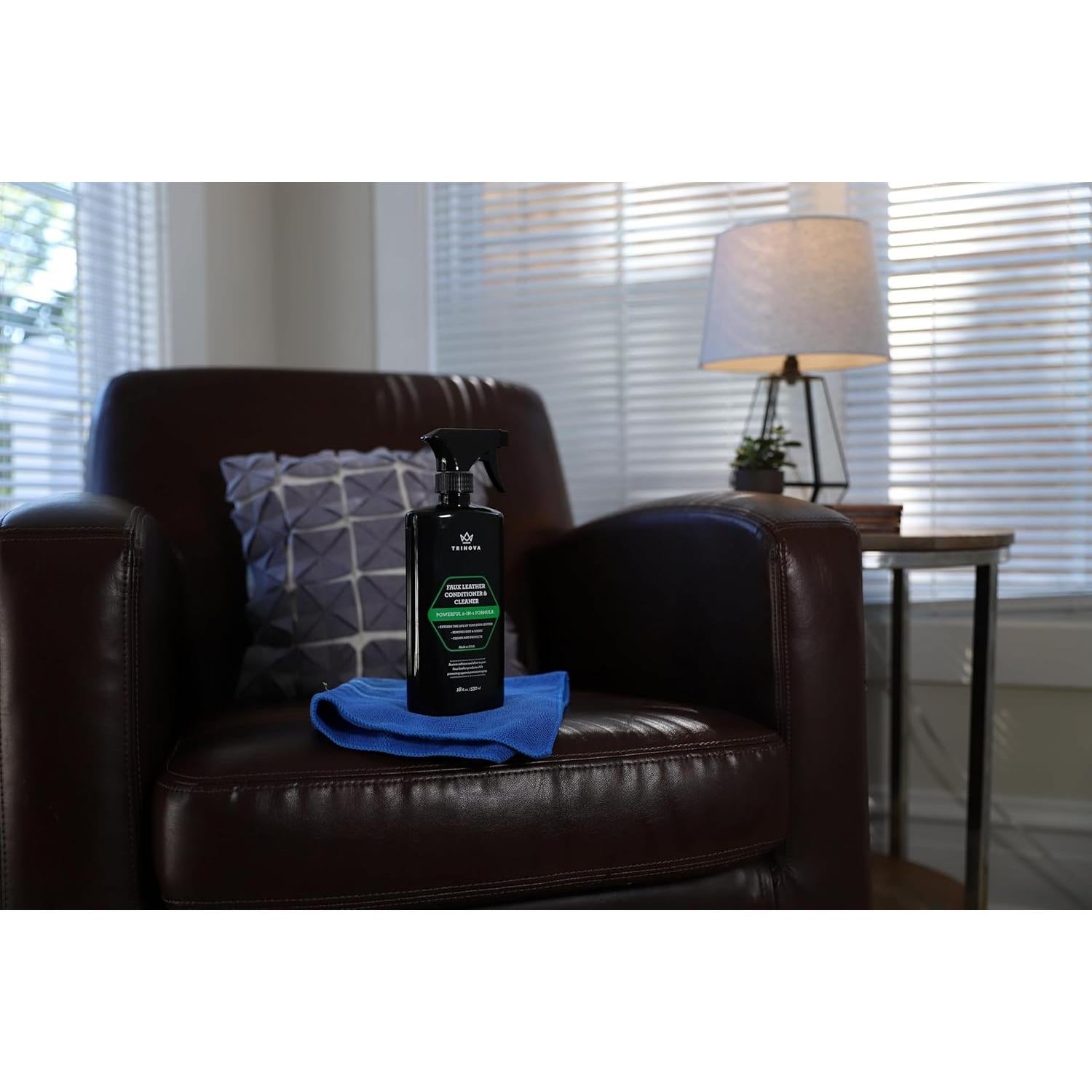 Limpiador y Acondicionador de Cuero Sintético TriNova 532 ml - Protección y Restauración