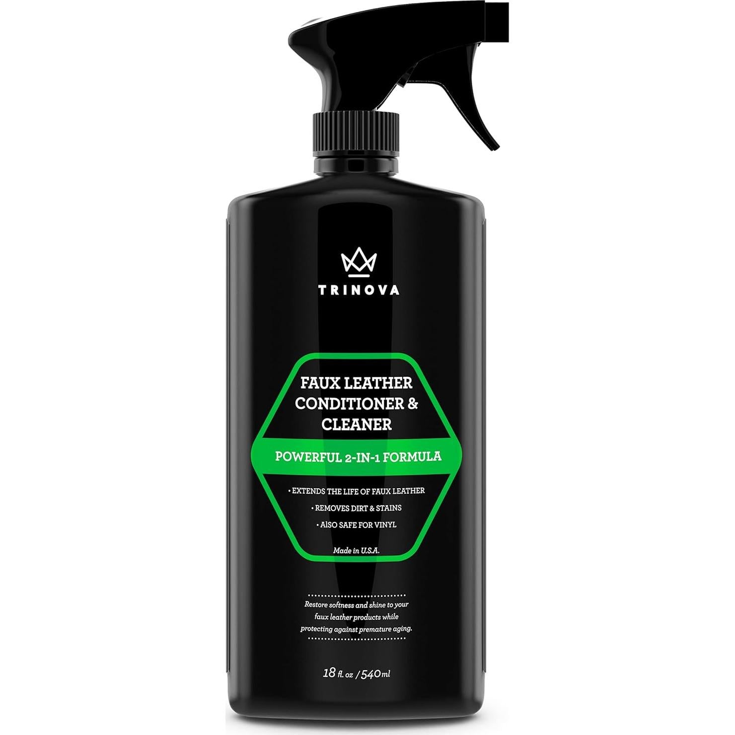 Limpiador y Acondicionador de Cuero Sintético TriNova 532 ml - Protección y Restauración