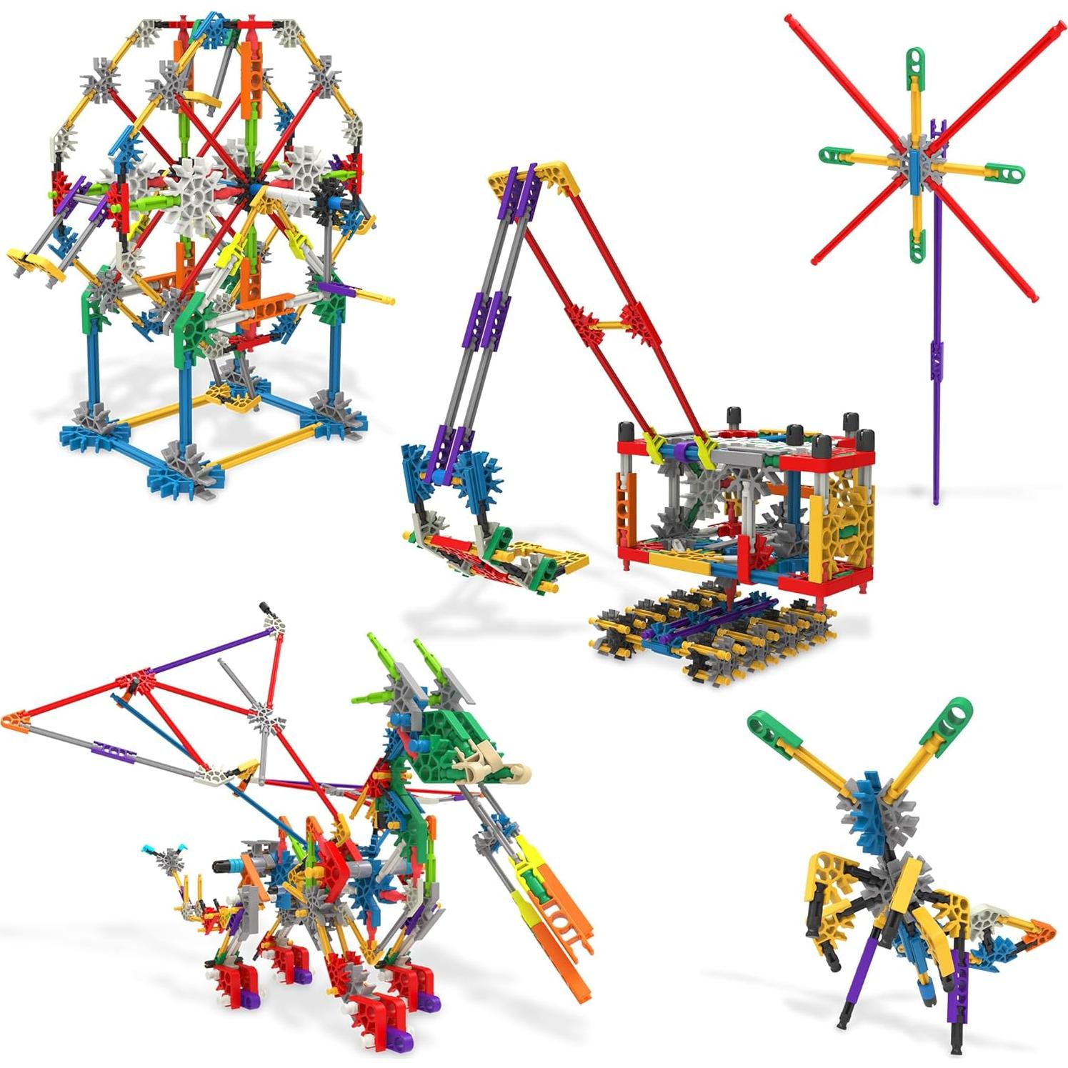 Juego de Construcción K'NEX 80 Modelos Deluxe - Kit STEM 408 Piezas