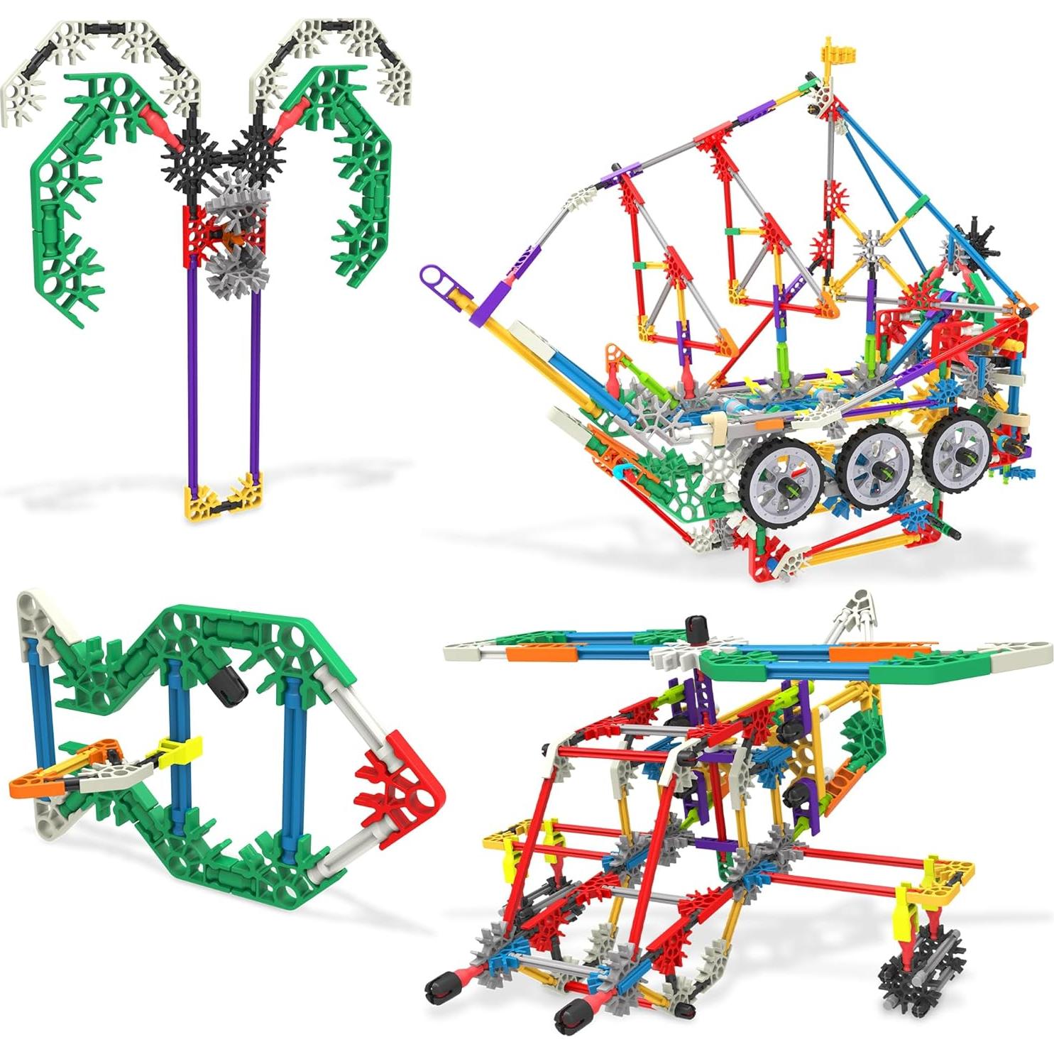 Juego de Construcción K'NEX 80 Modelos Deluxe - Kit STEM 408 Piezas
