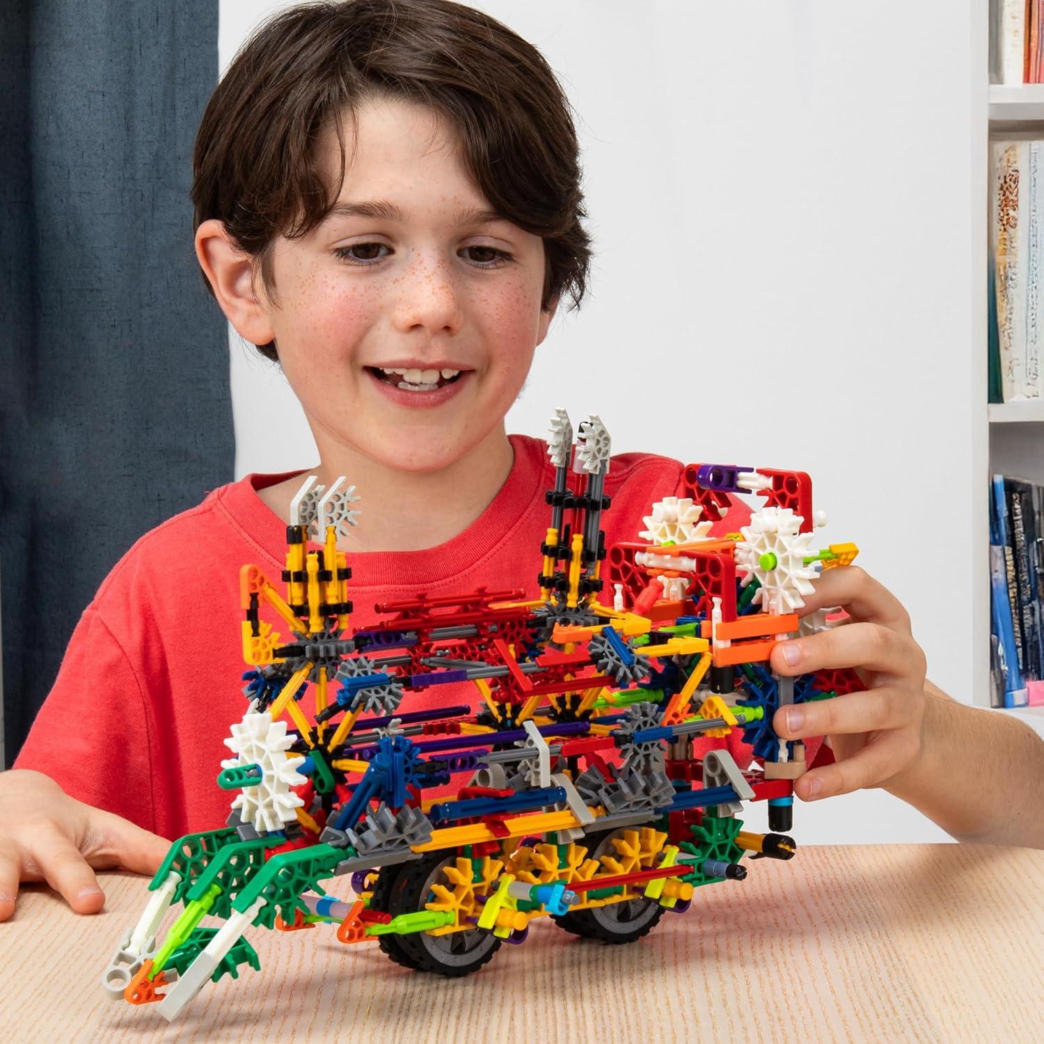 Juego de Construcción K'NEX 80 Modelos Deluxe - Kit STEM 408 Piezas
