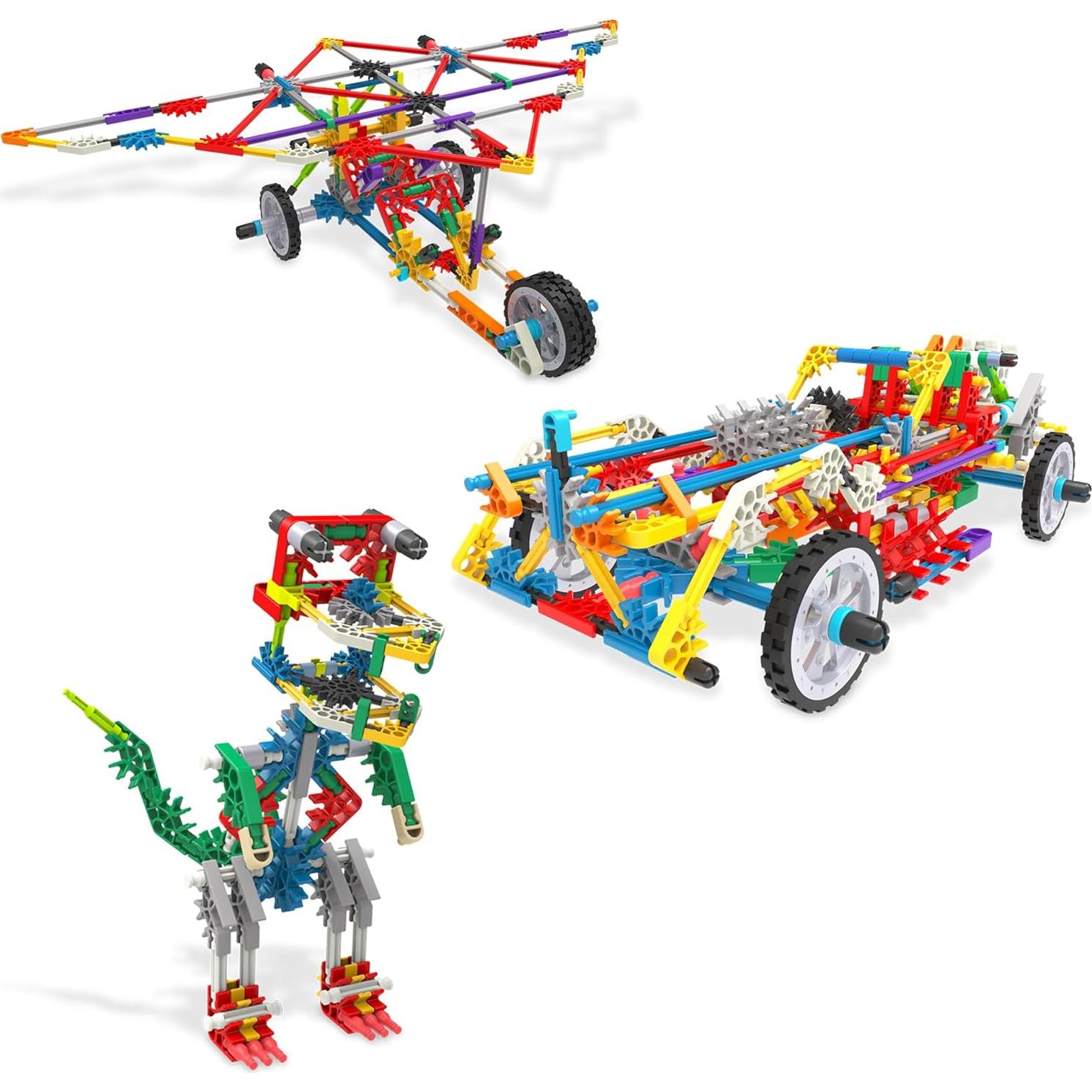 Juego de Construcción K'NEX 80 Modelos Deluxe - Kit STEM 408 Piezas
