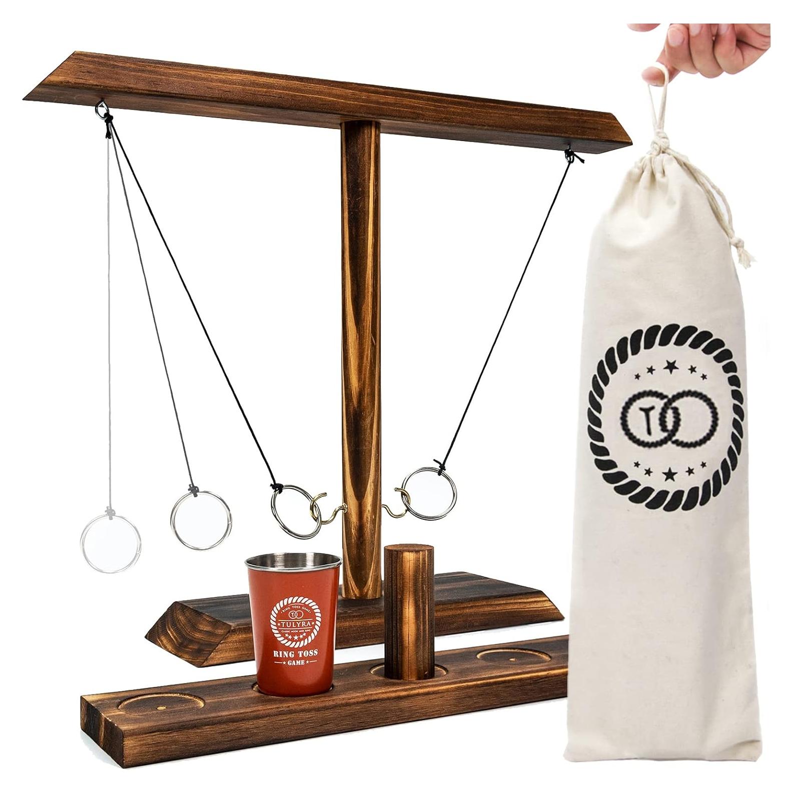 Juego de Lanzamiento de Anillos Tulyra XL con Vaso de Acero