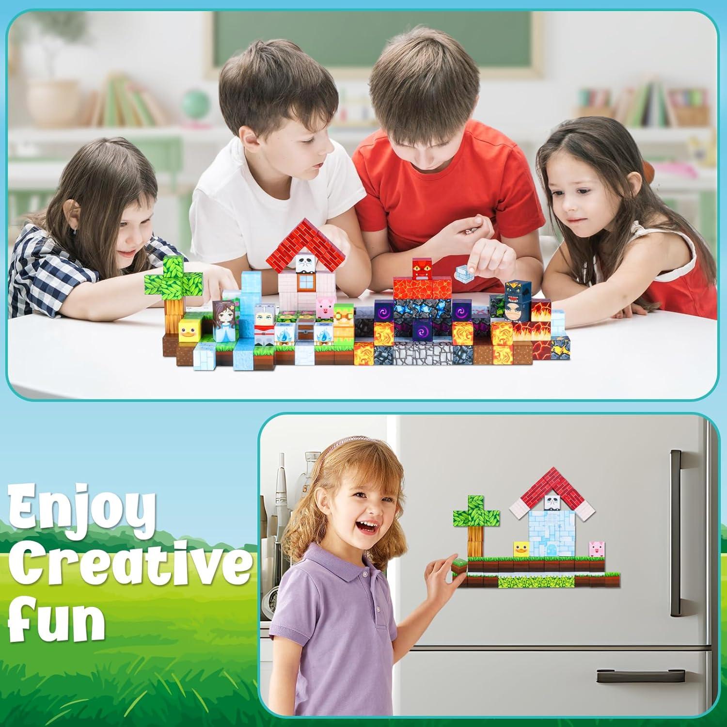 200 Piezas Bloques de Construcción Magnéticos Yongkang - STEM