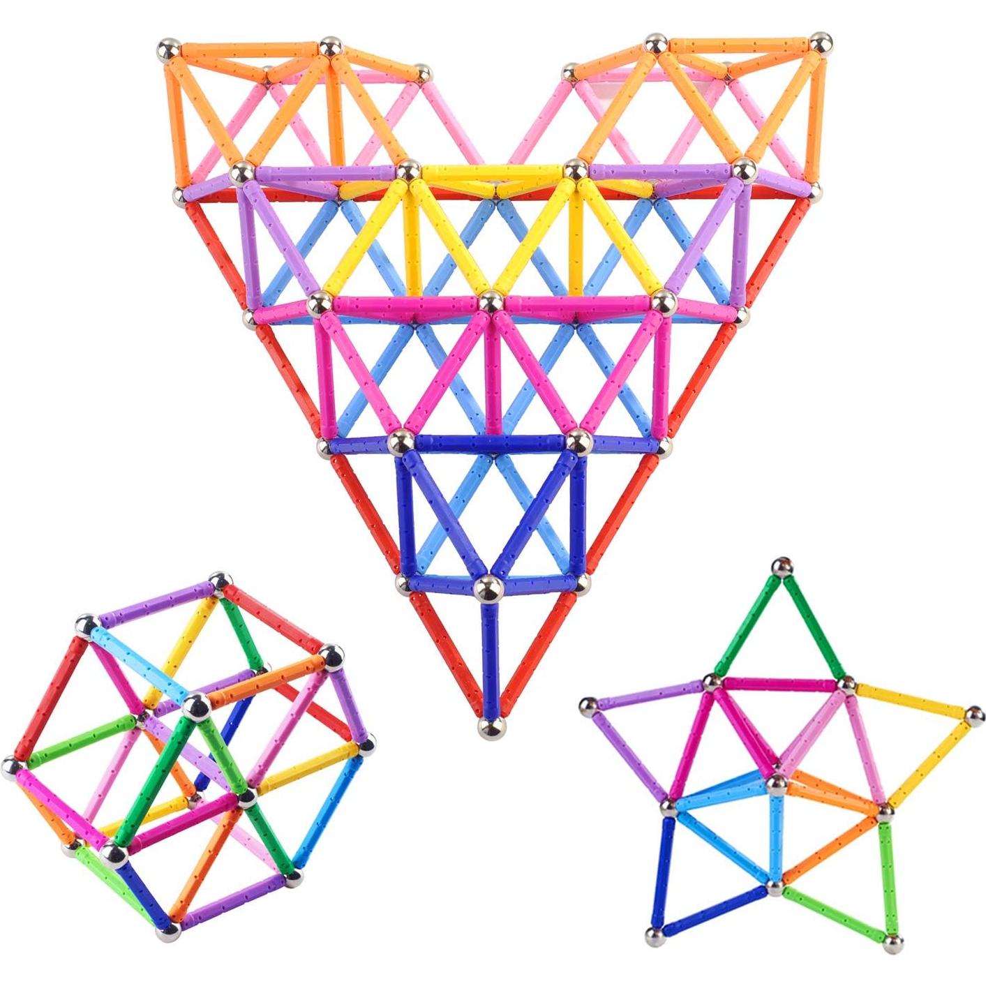 308 Piezas Juguetes de Construcción Magnéticos Veatree