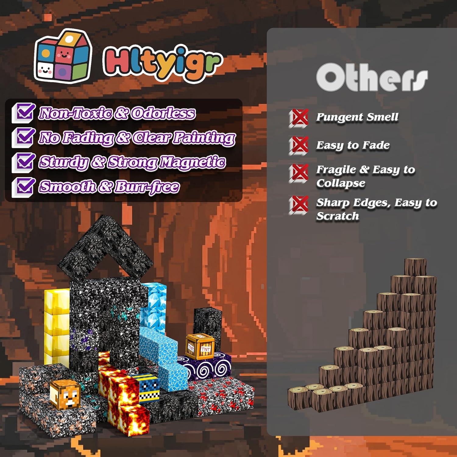 Set de 150 Bloques Magnéticos Hltyigr - Juguetes STEM 3+