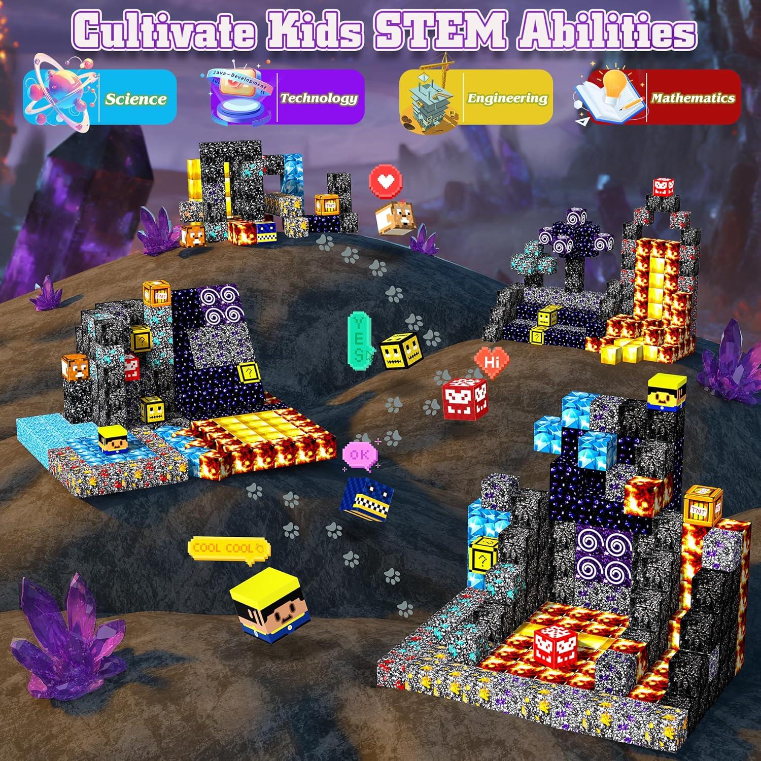 Set de 150 Bloques Magnéticos Hltyigr - Juguetes STEM 3+