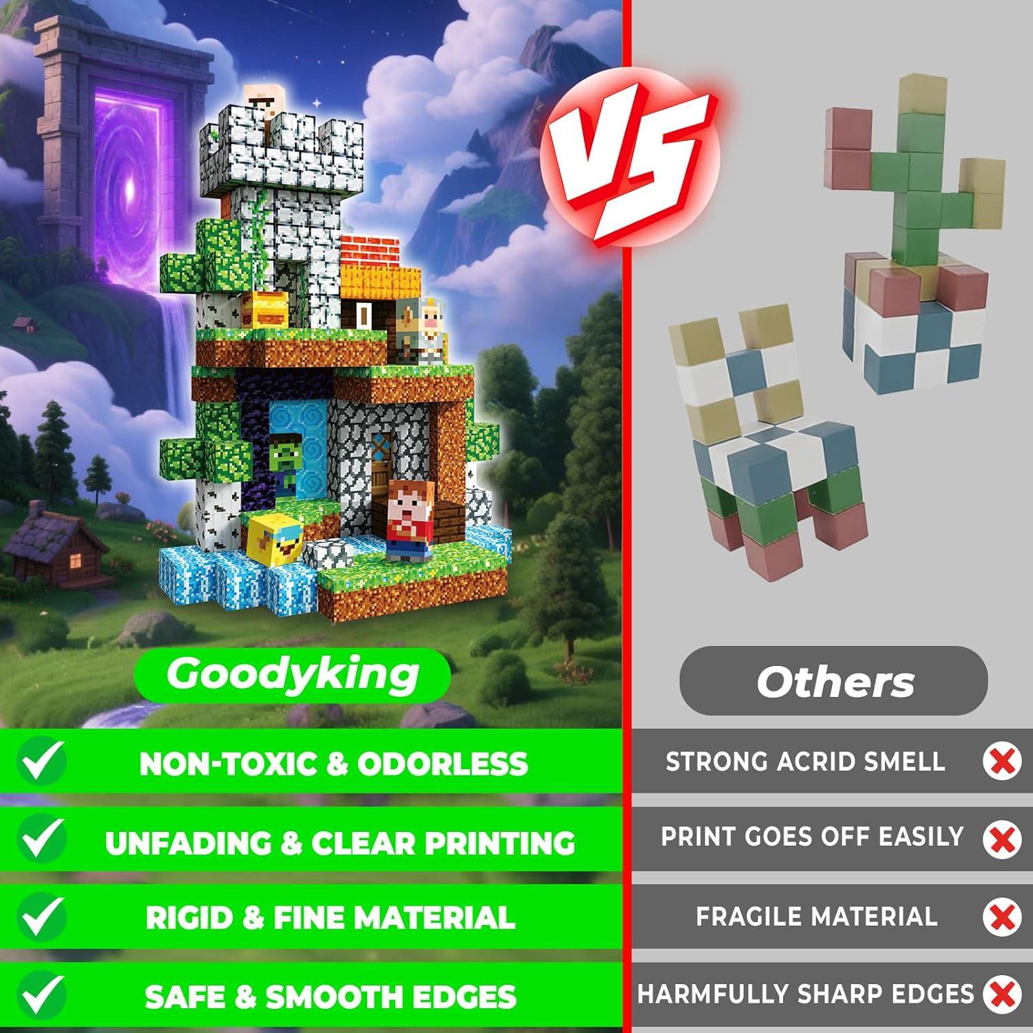 Juego de Bloques Magnéticos Goody King 200 Pcs STEM 3-8 Años