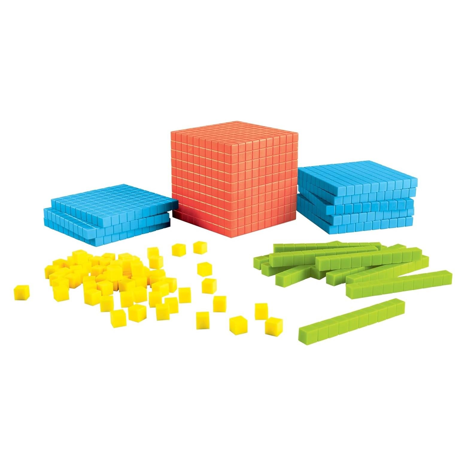 Juego de Matemáticas Base 10 Brights - 141 Piezas para Aula