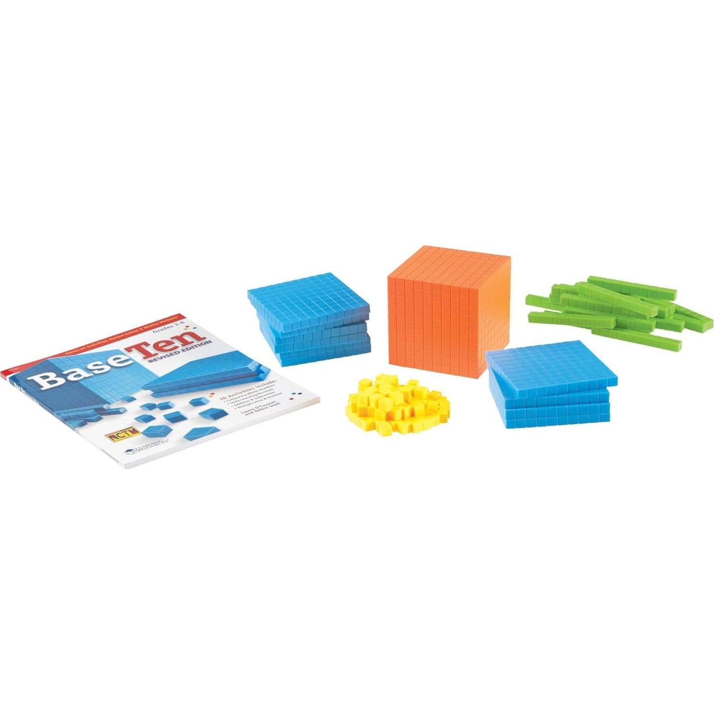 Juego de Matemáticas Base 10 Brights - 141 Piezas para Aula