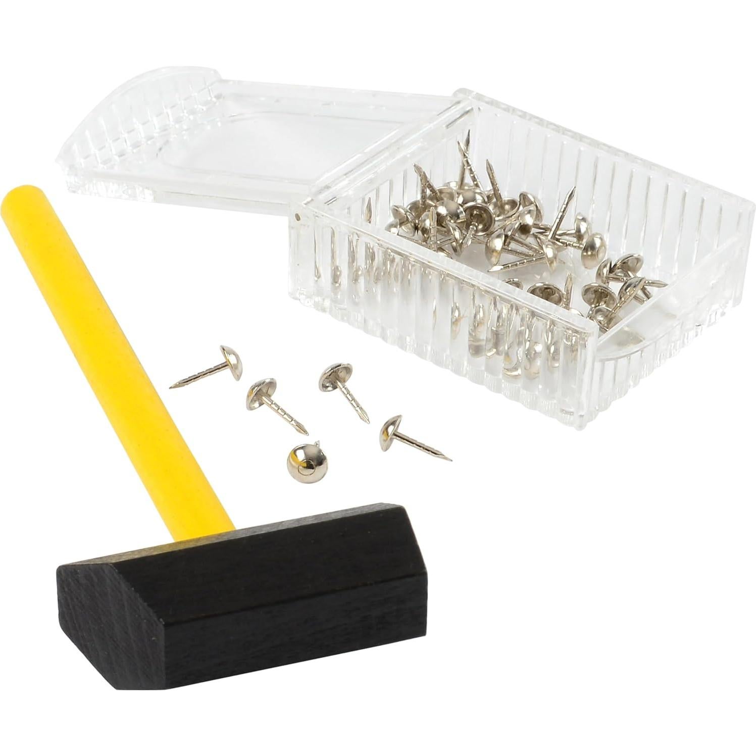 Kit de Diseño Montessori STEM - Martillo, Clavos y 60 Azulejos