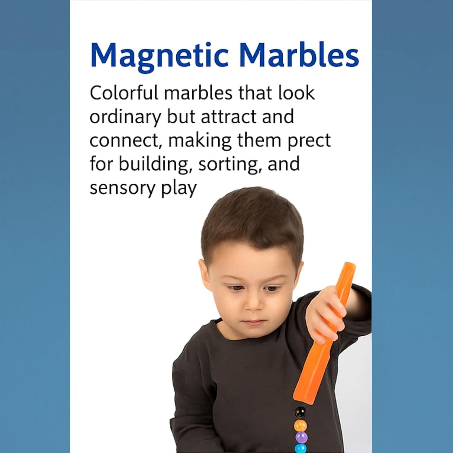 Varita Magnética con 5 Canicas - Juguete STEM para Niños 4+