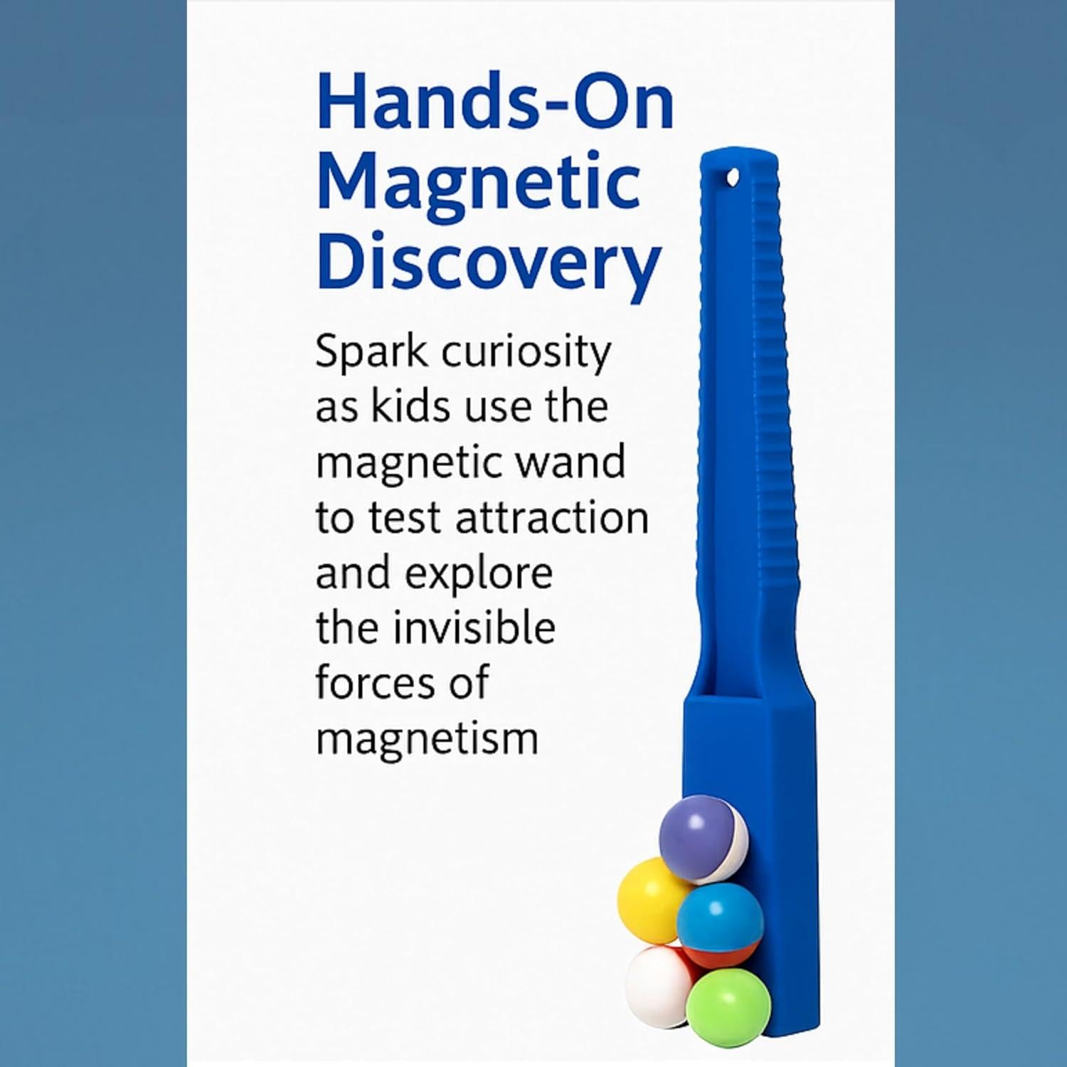 Varita Magnética con 5 Canicas - Juguete STEM para Niños 4+