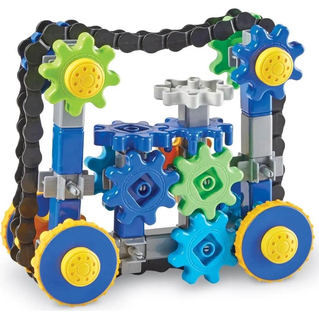 Conjunto de Construcción STEM Treadmobiles Recursos de Aprendizaje 108 Piezas