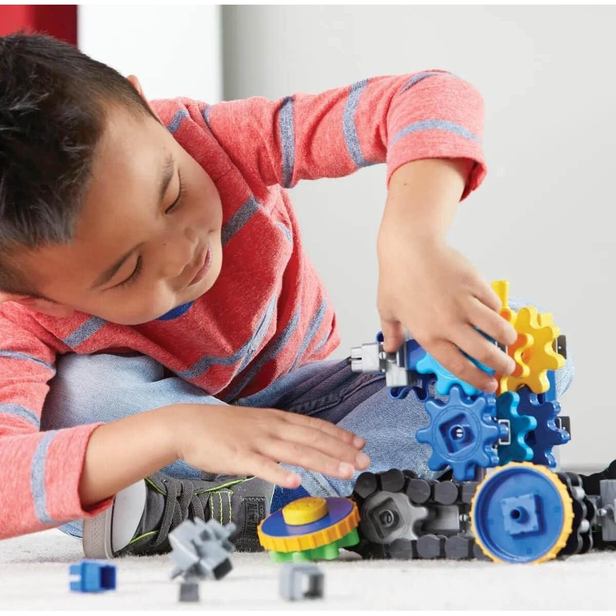 Conjunto de Construcción STEM Treadmobiles Recursos de Aprendizaje 108 Piezas