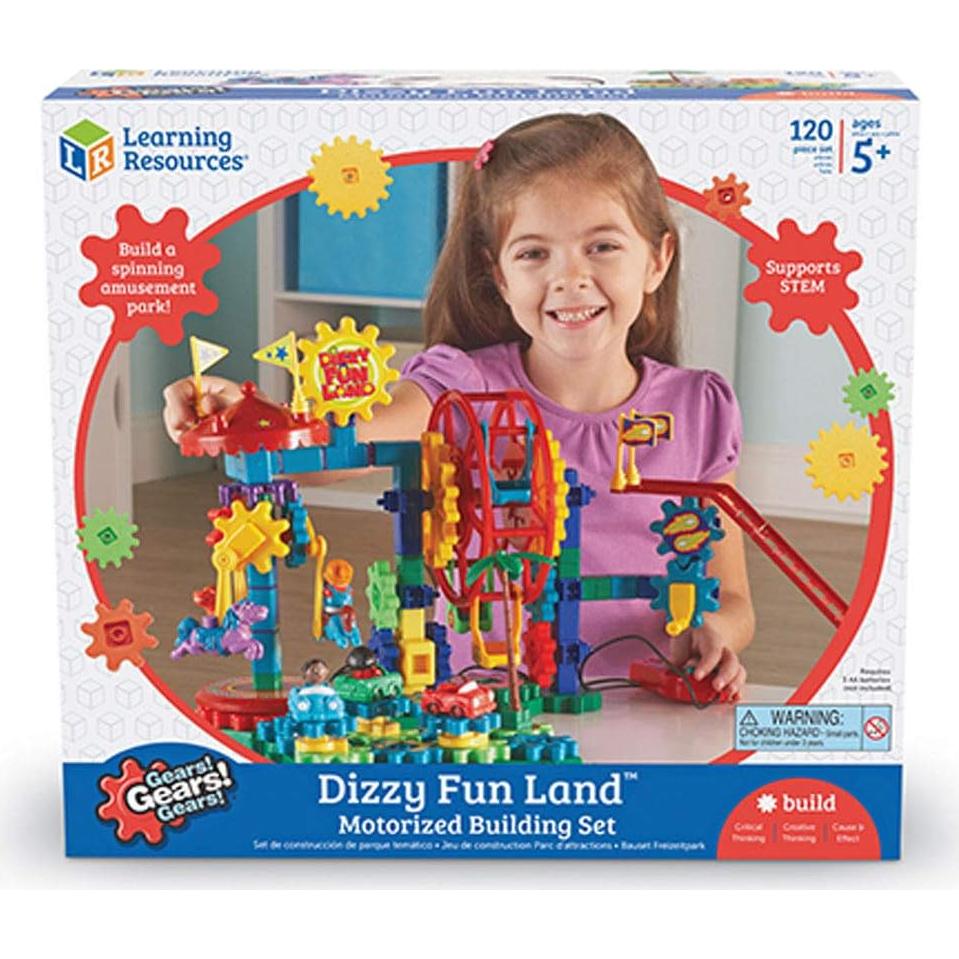 Juego de Engranajes Motorizados Recursos de Aprendizaje 120 Piezas