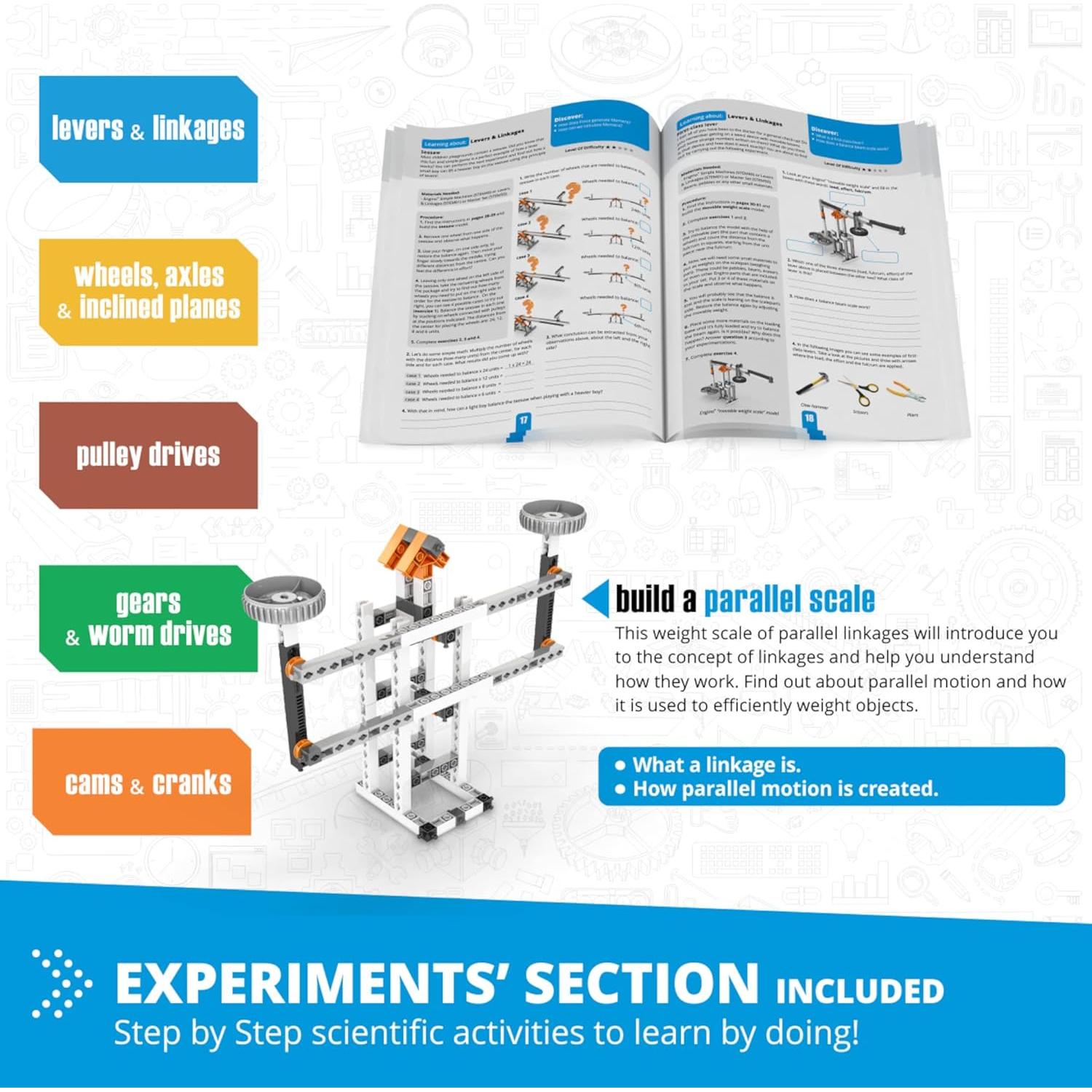 Engino Juguetes STEM Máquinas Simples 60 Modelos 9+