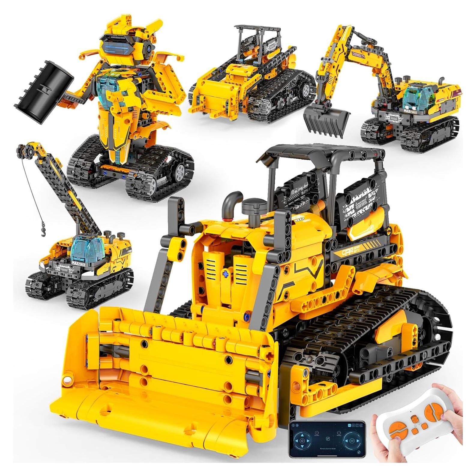 Kit de Construcción de Robots 5en1 GLUISEUR para Niños 6-12 Años