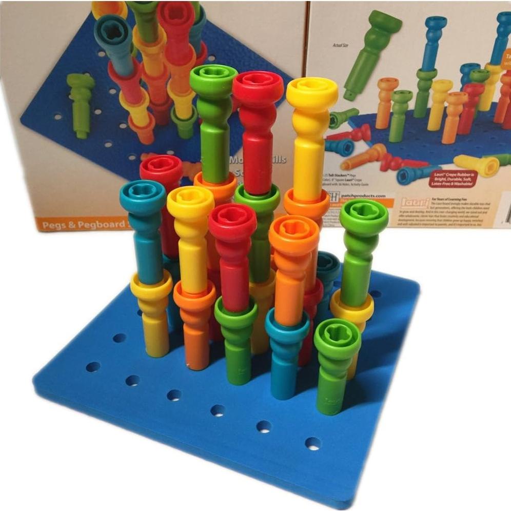 Juego de Tablero de Clavos VIPAMZ - Juguete Montessori 25 Clavos