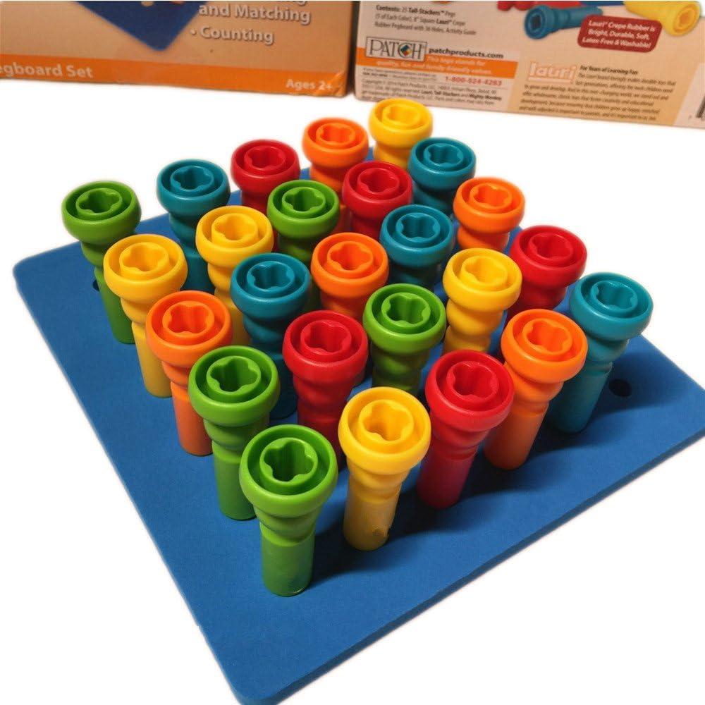 Juego de Tablero de Clavos VIPAMZ - Juguete Montessori 25 Clavos