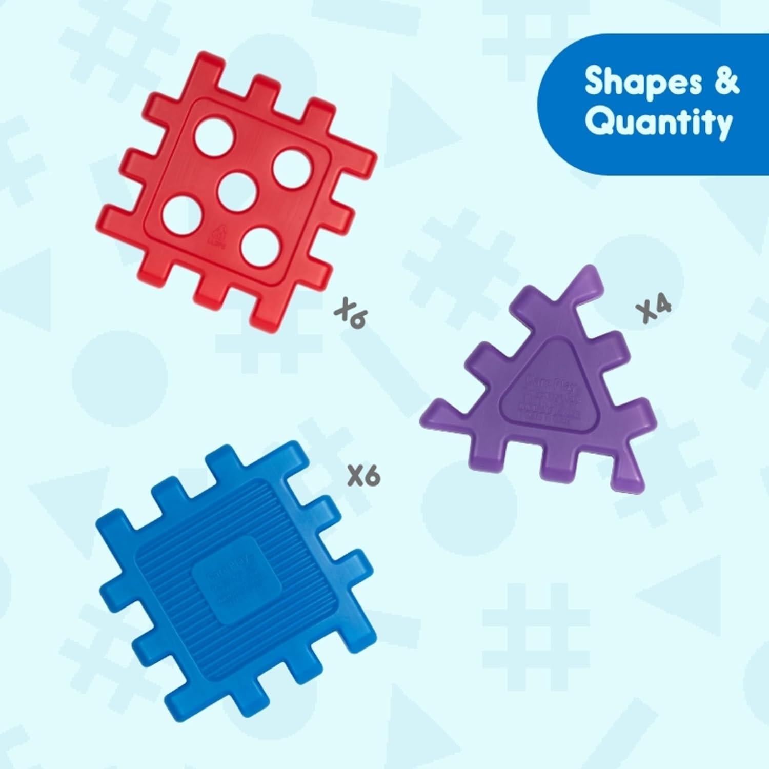 Bloques de Construcción Waffle Careplay - Set 16 Piezas 30.48 cm