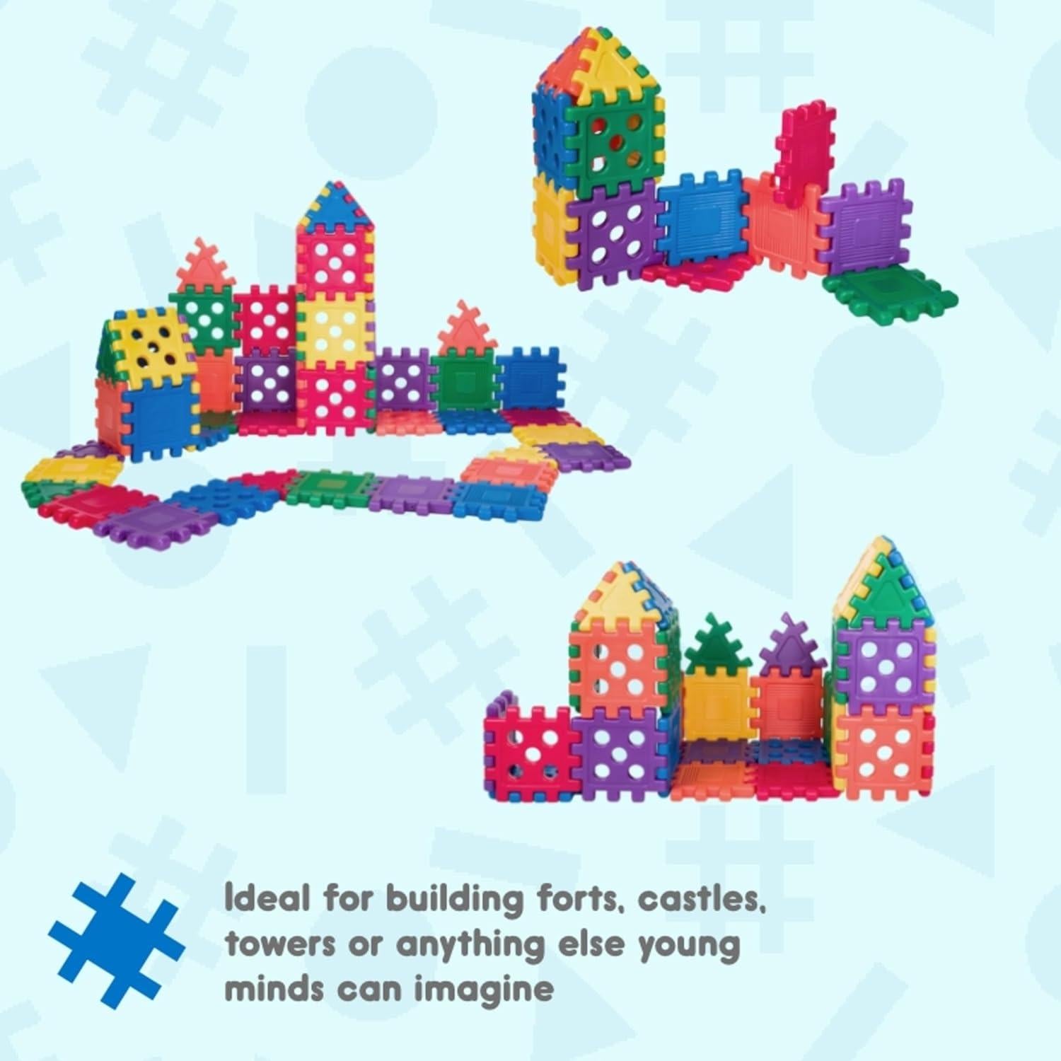 Bloques de Construcción Waffle Careplay - Set 16 Piezas 30.48 cm