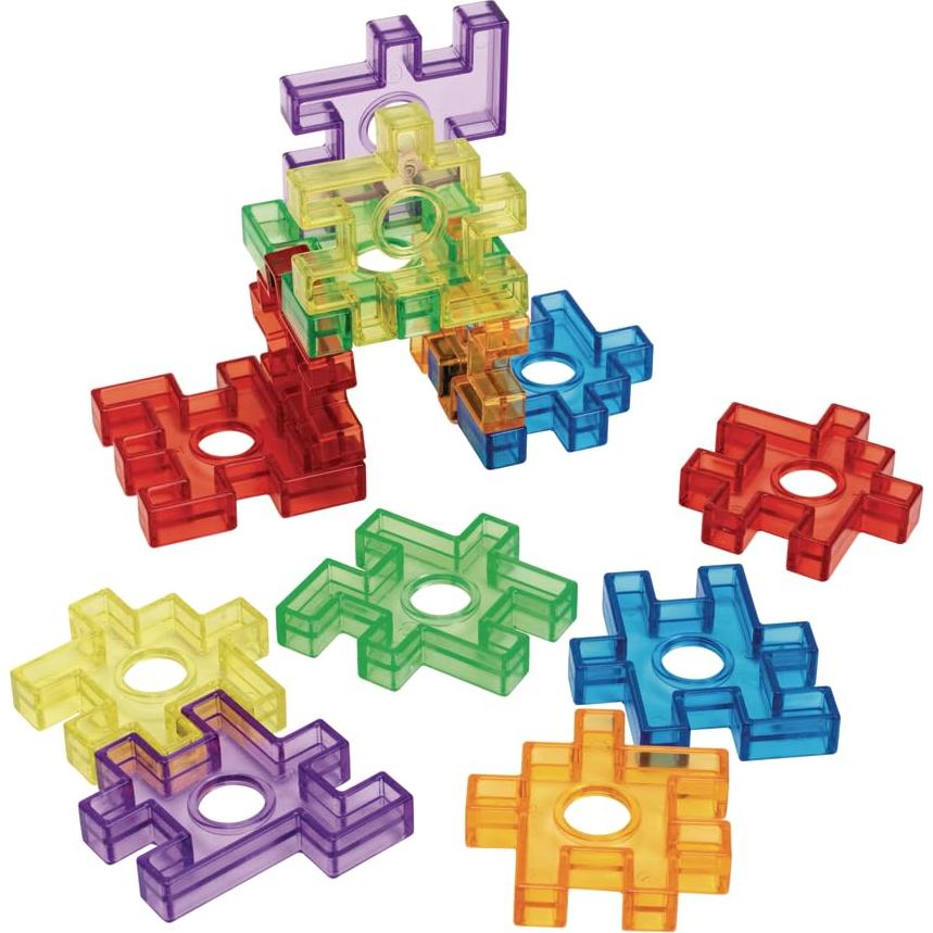 Bloques de Waffle Translúcidos Excellerations - 72 Piezas