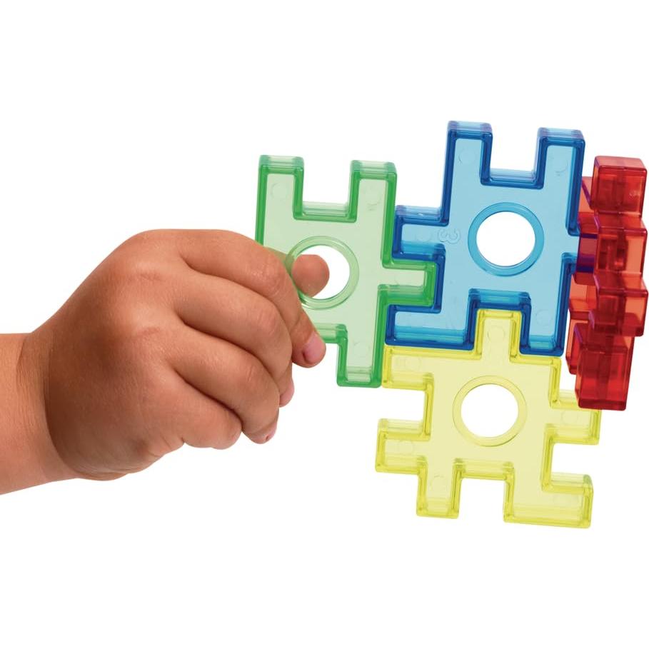 Bloques de Waffle Translúcidos Excellerations - 72 Piezas