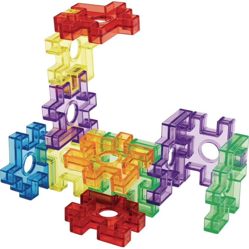 Bloques de Waffle Translúcidos Excellerations - 72 Piezas