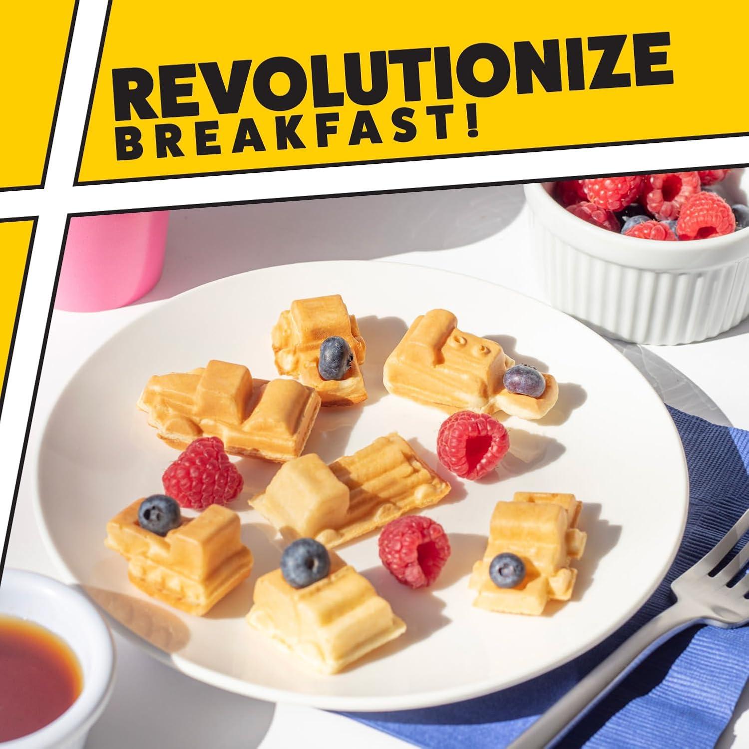 Mini Waffle Maker Waffle Wow! Camiones de Construcción 7 Formas