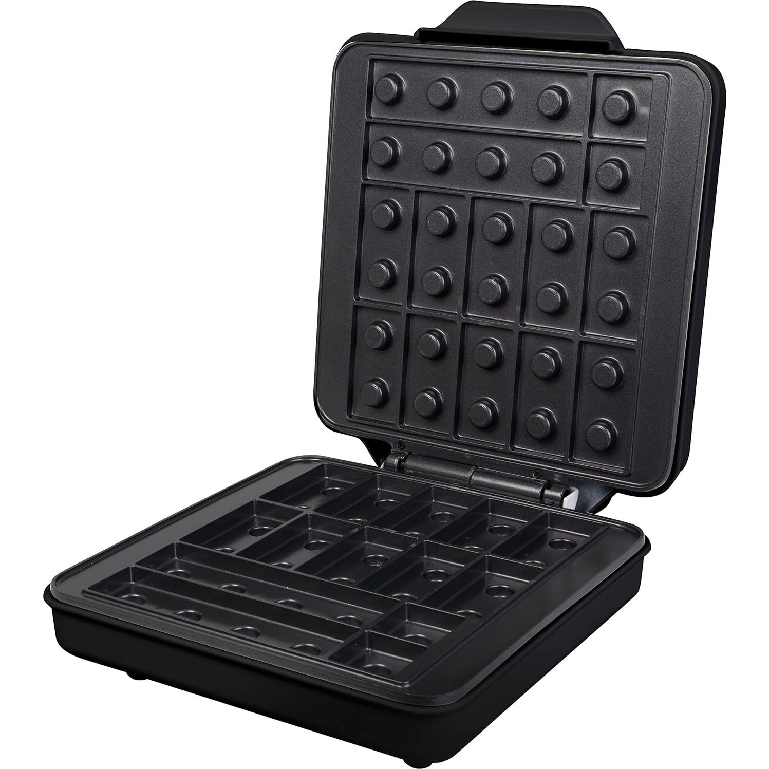 Máquina de Waffles Eléctrica Waffle Wow! Negra 2 Placas Antiadherentes