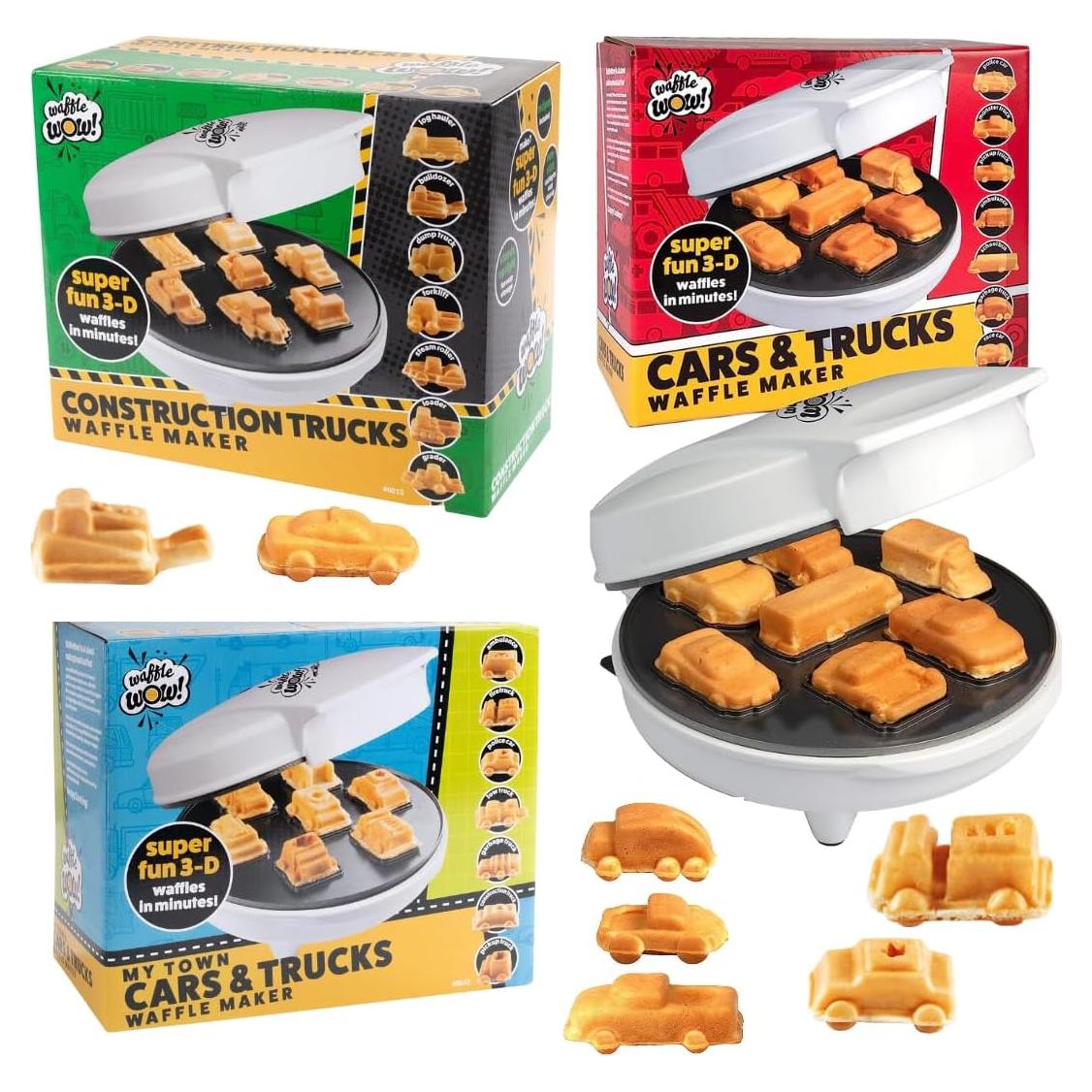 Máquina de Waffles Waffle Wow! - Autos y Camiones - 3 Placas