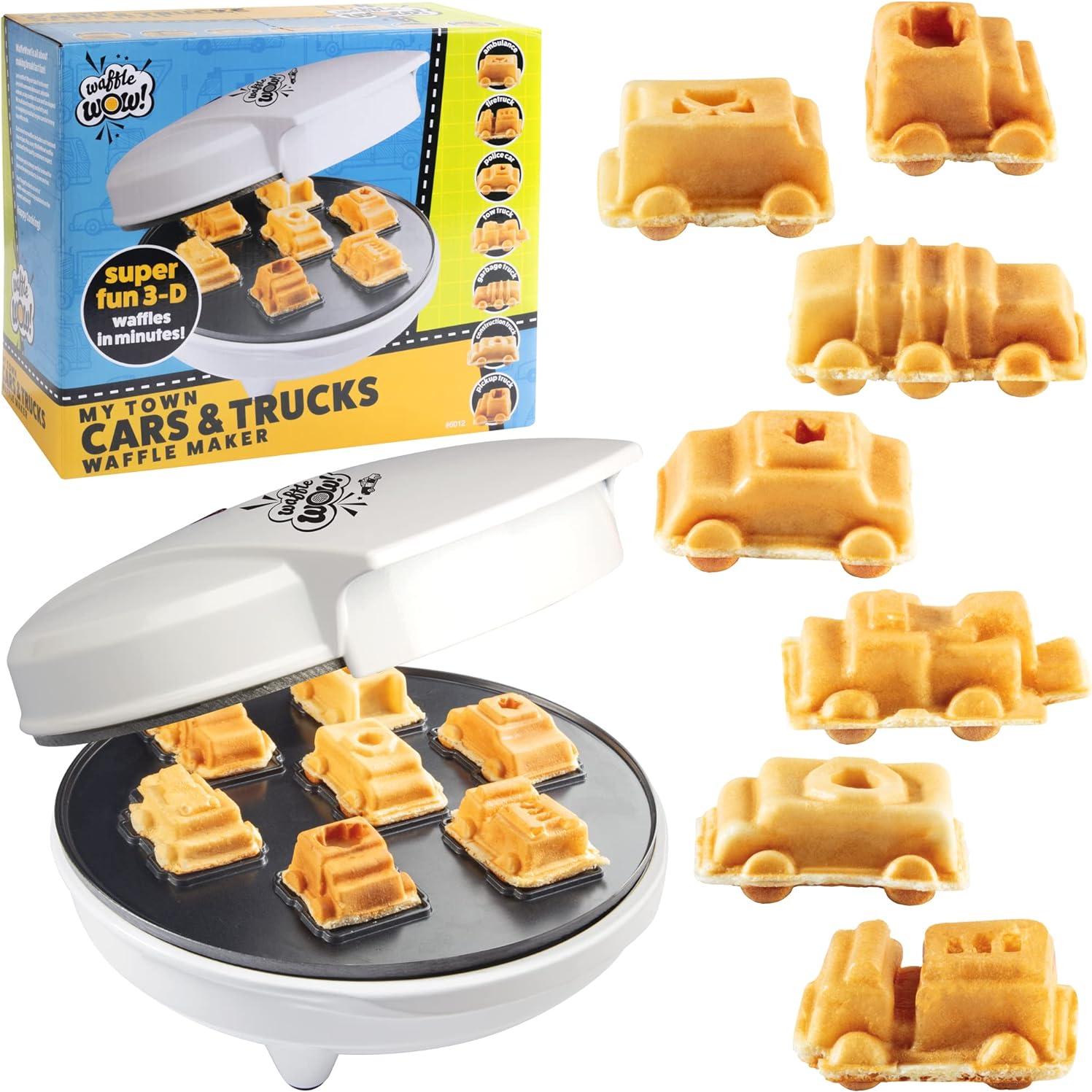 Máquina de Waffles Waffle Wow! - Autos y Camiones - 3 Placas