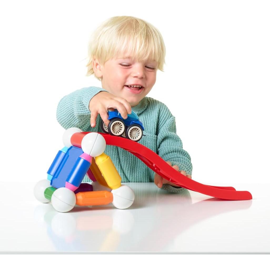 Set de Construcción Magnética SmartMax Coches Acrobáticos 46 Piezas