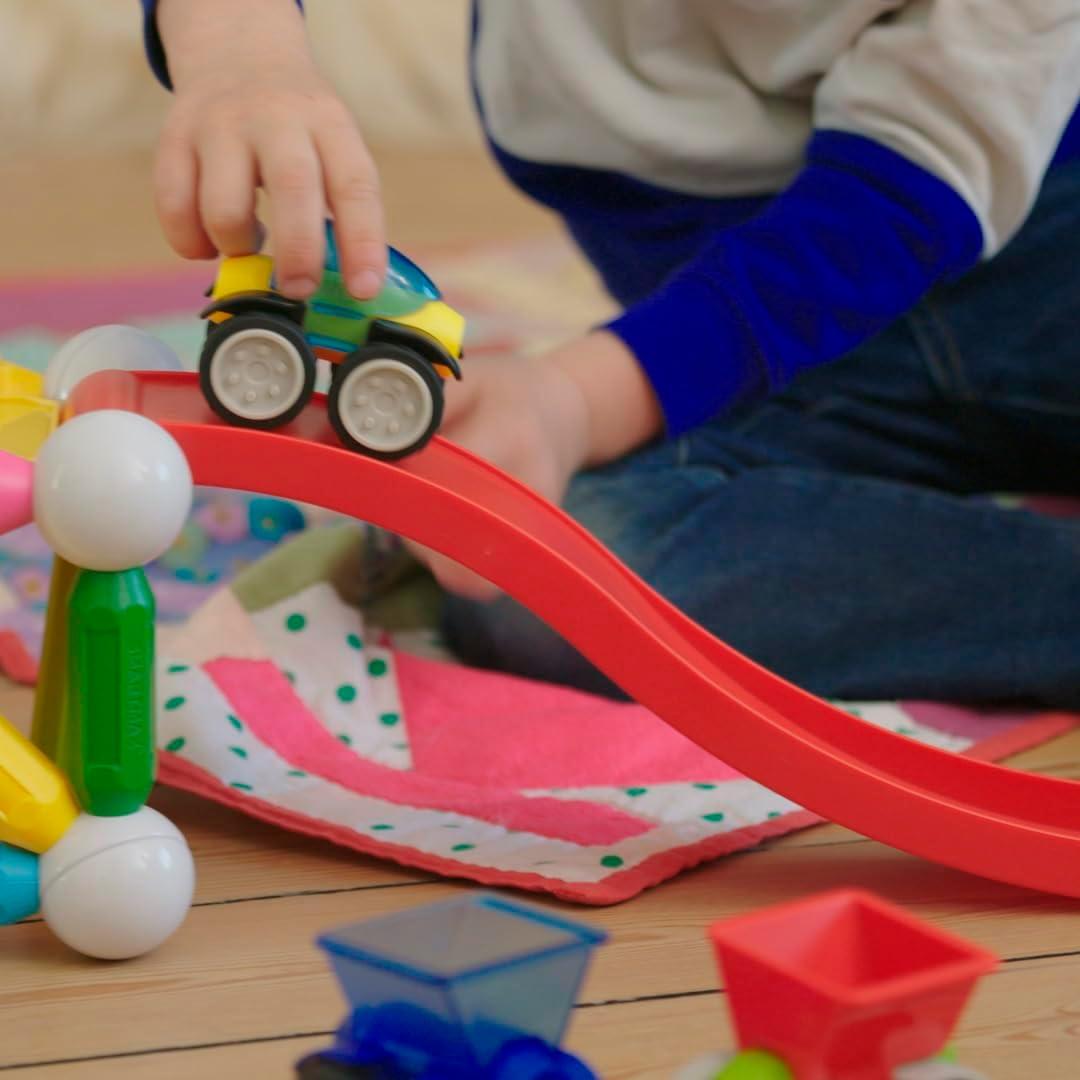 Set de Construcción Magnética SmartMax Coches Acrobáticos 46 Piezas