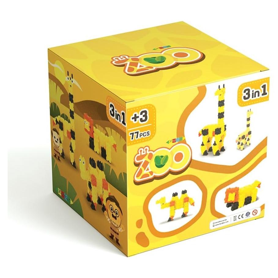 Juguetes STEM Banseokpuritec Zoo 3-en-1 - 77 Piezas Educativas