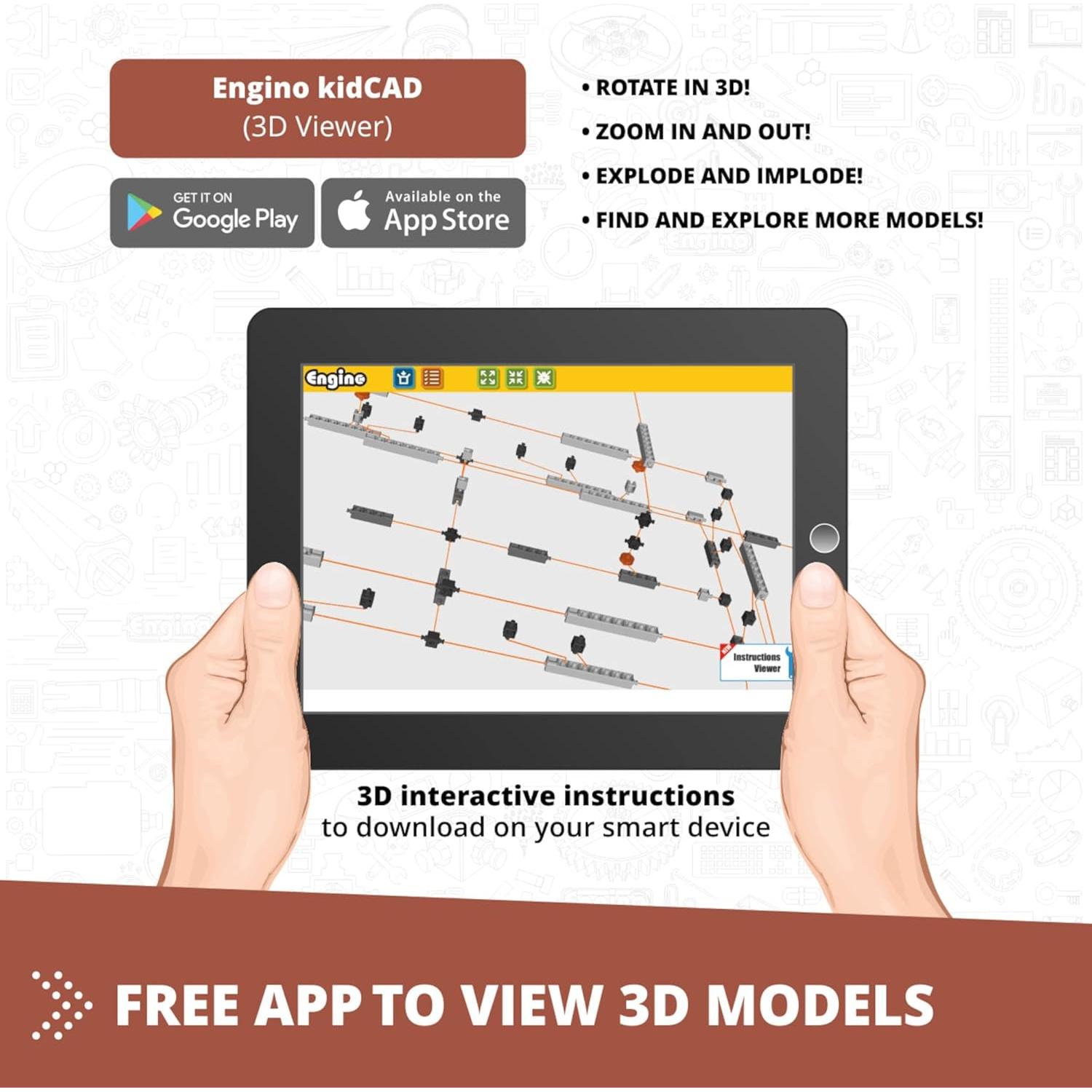 Engino Juguete STEM Aeronaves 10 Modelos 9+ Kit de Construcción