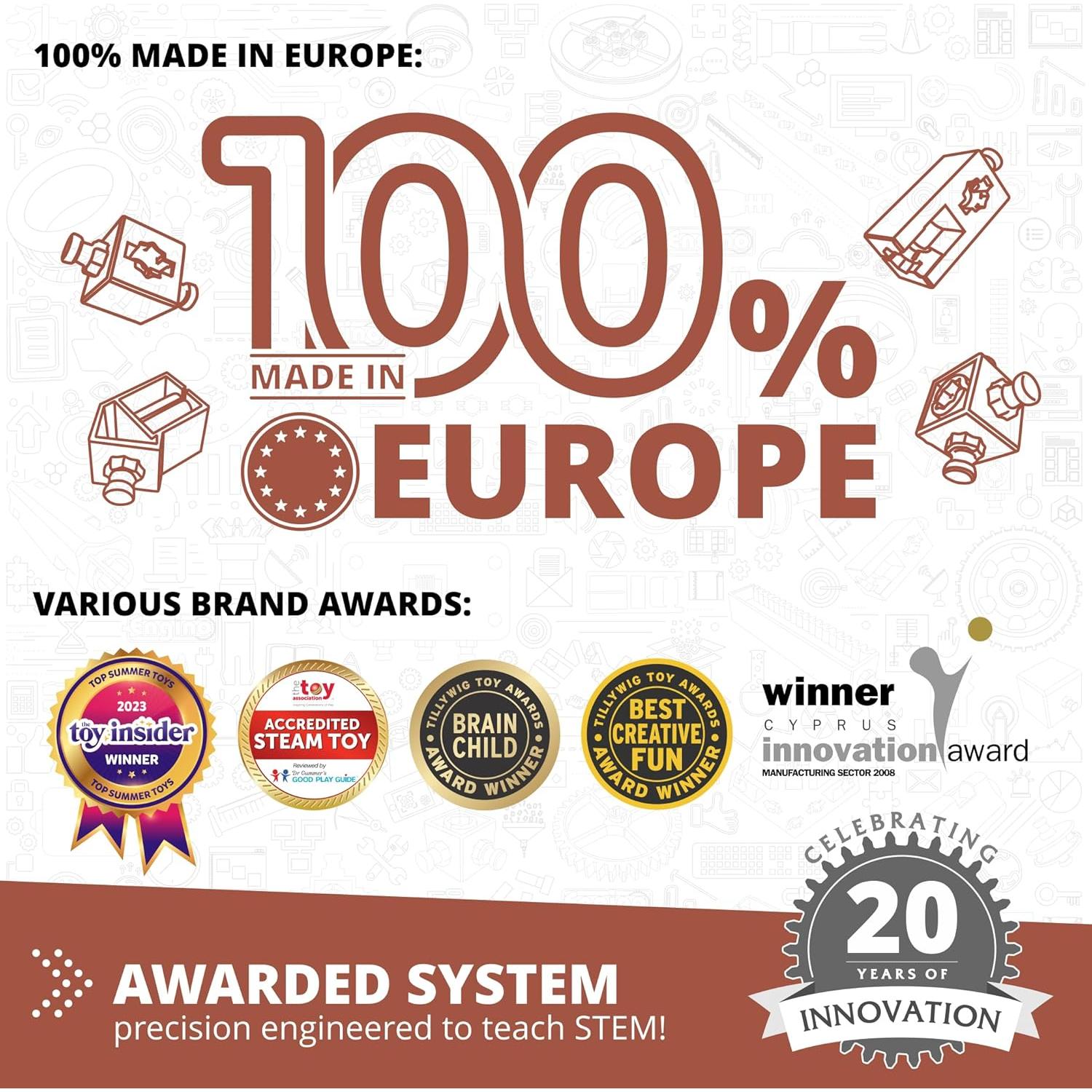 Engino Juguete STEM Aeronaves 10 Modelos 9+ Kit de Construcción