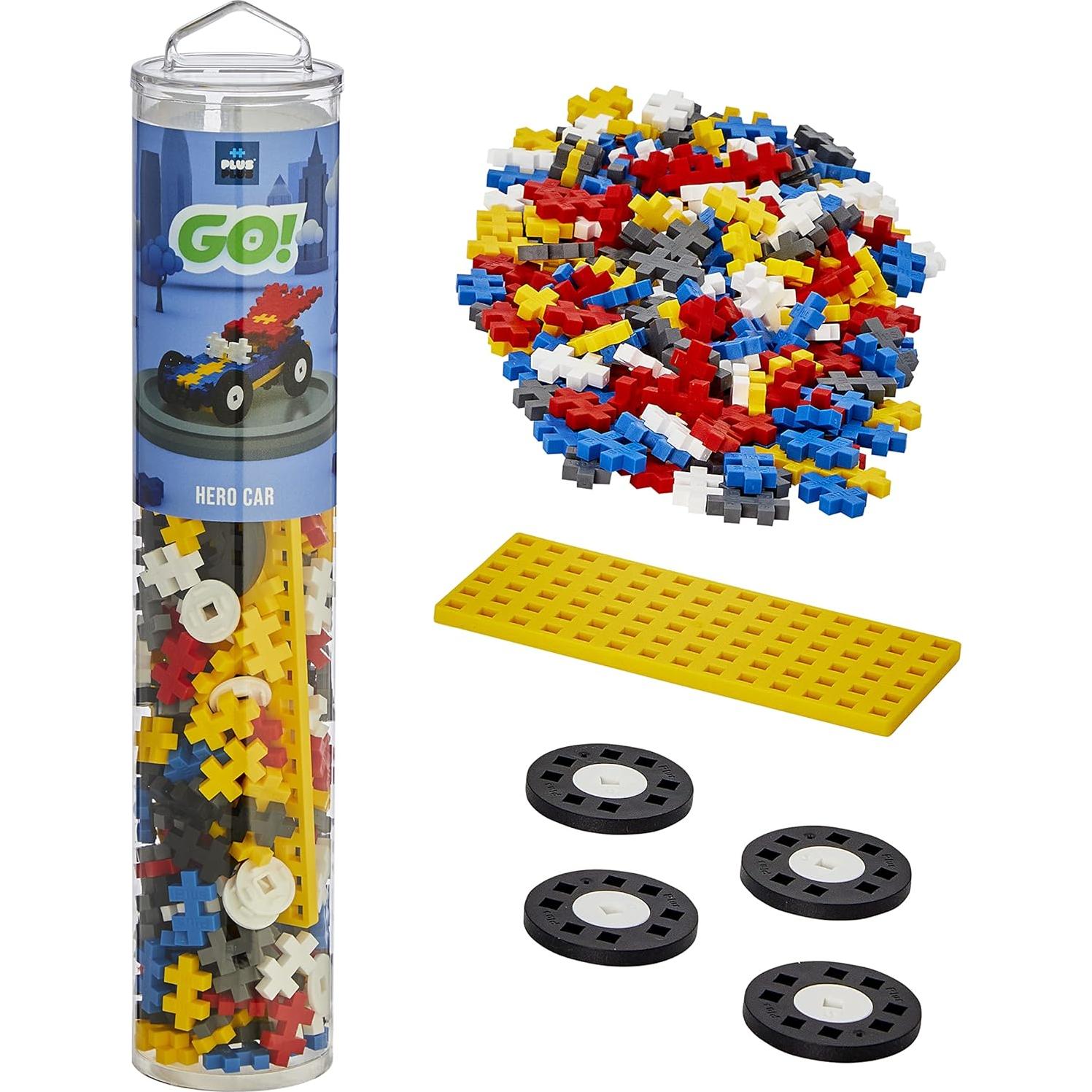 Plus-Plus Kit de Construcción de Autos Hero - 200 Piezas