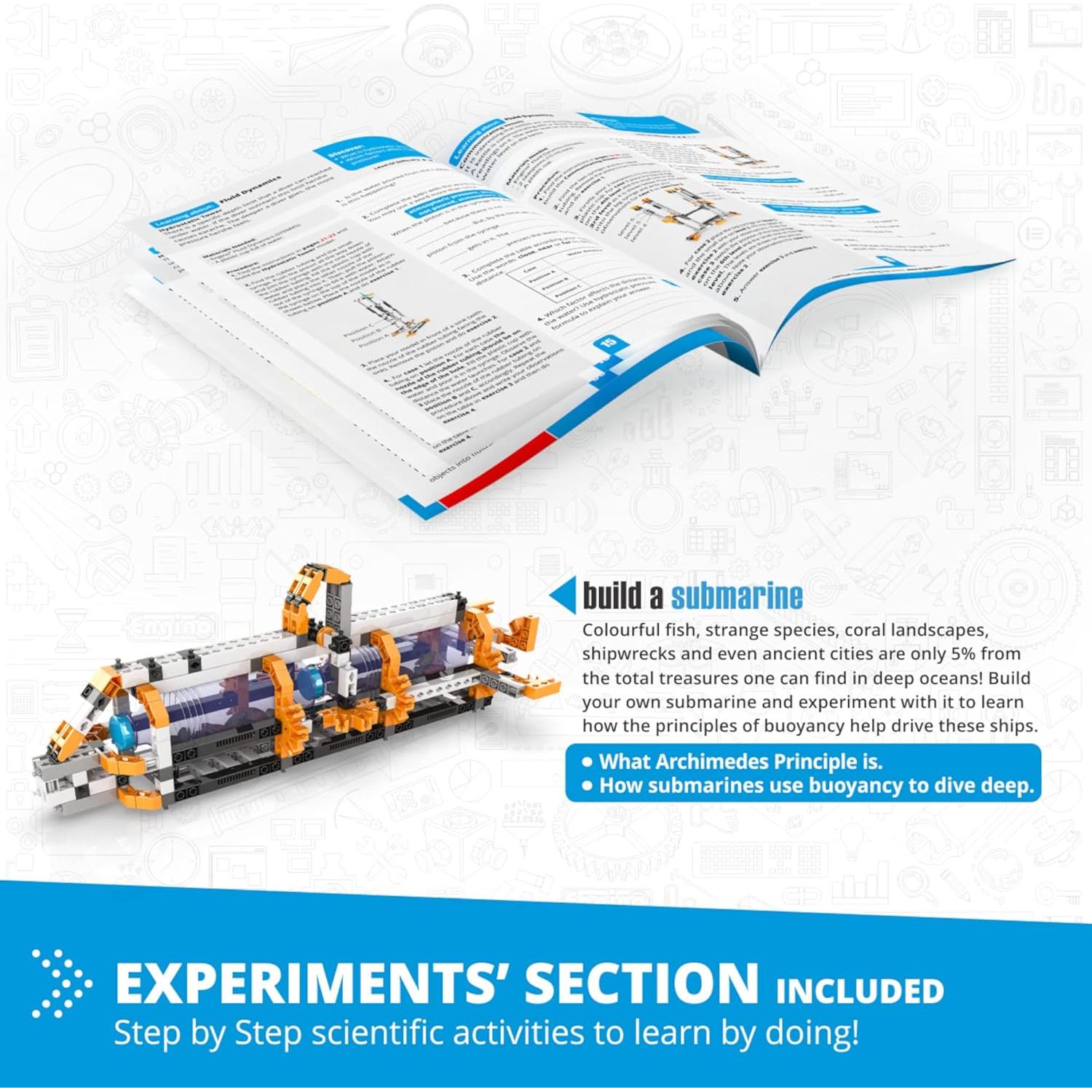 Kit Educativo Engino Dinámica de Fluidos 9+ Proyectos STEM