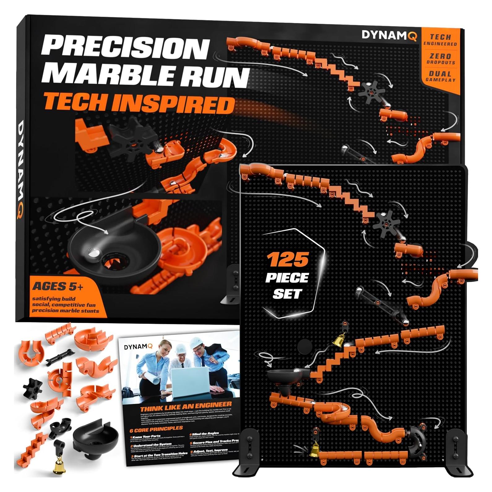 Juego de Canicas DYNAMQ - Set STEM 125 Piezas para Niños 5+