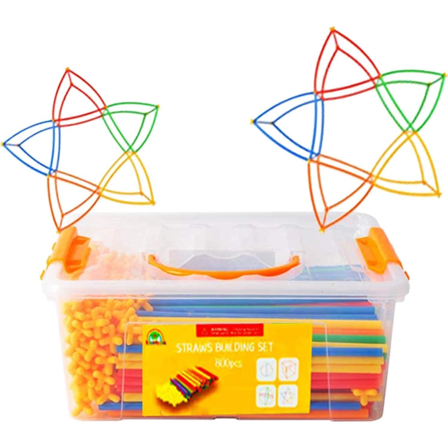 Constructor de Pajitas RAINBOW TOYFROG 800 Piezas Educativo