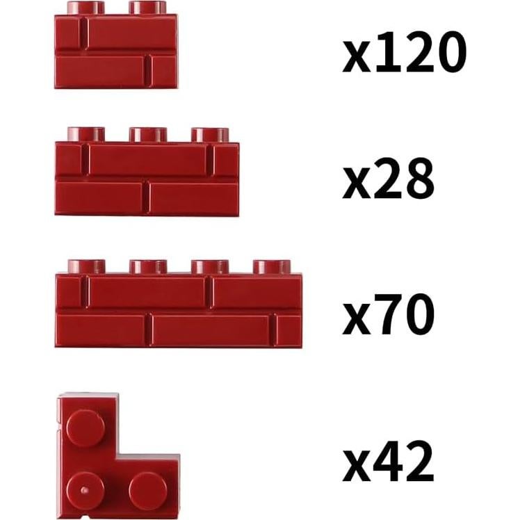 Feleph 260 Piezas Ladrillos de Construcción ABS para Niños