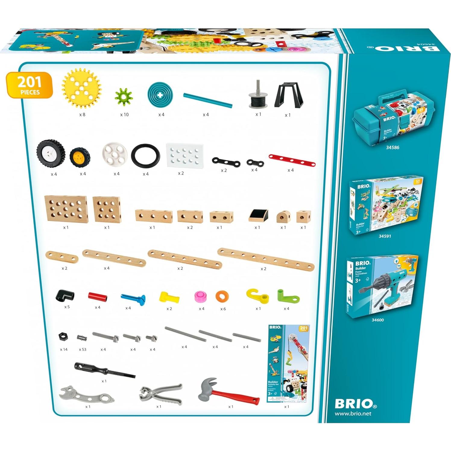 Set de Actividades Constructoras BRIO Builder 34604 - 201 Piezas