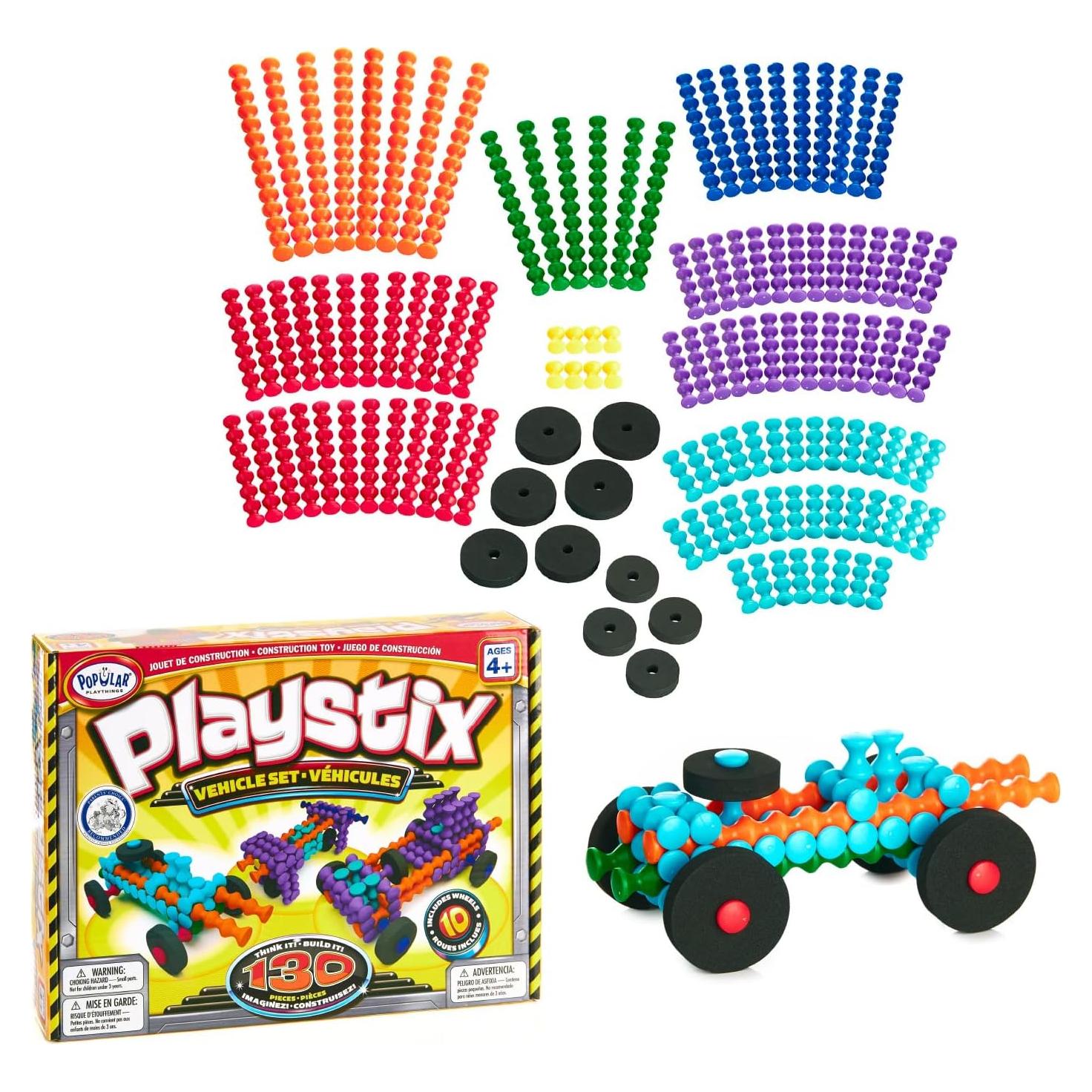Set de Construcción Playstix 130 Piezas para Niños 4-8 Años